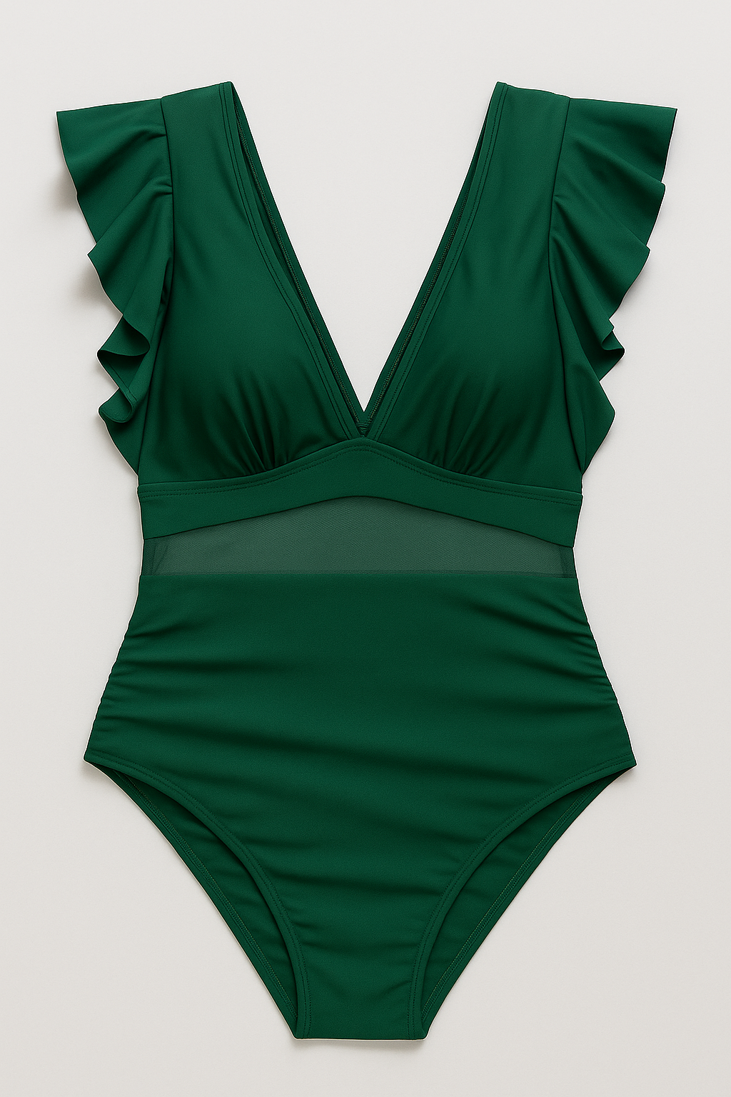 Damen Sexy Badeanzug mit Netzdetails 4