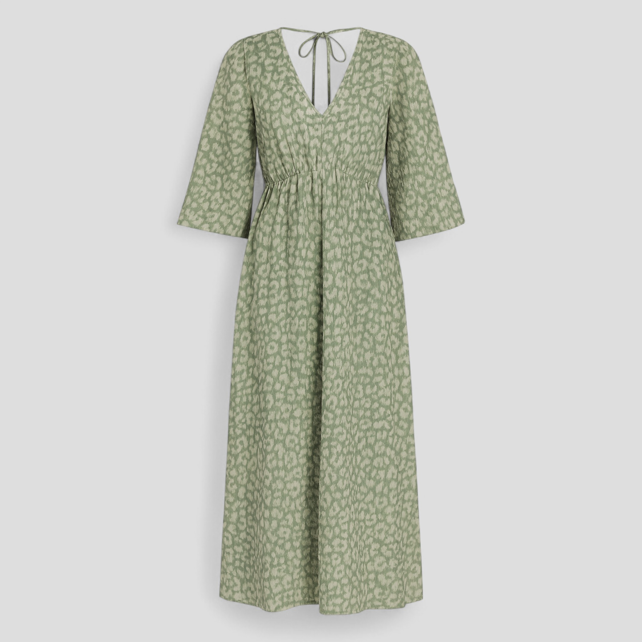 Damen V-Ausschnitt Sommerkleid in Farben 0