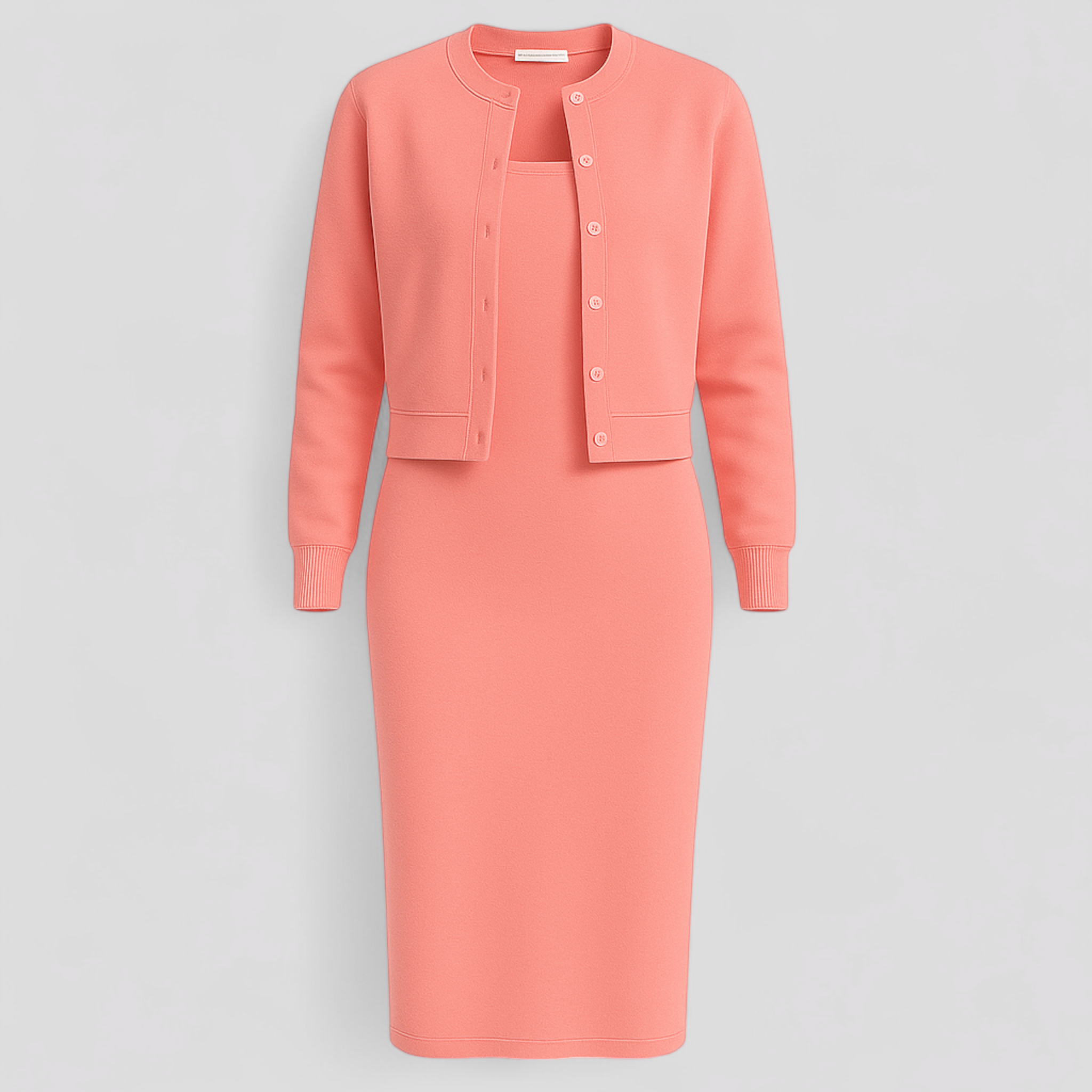 Elegantes Damen Midi-Kleid mit Cardigan 4