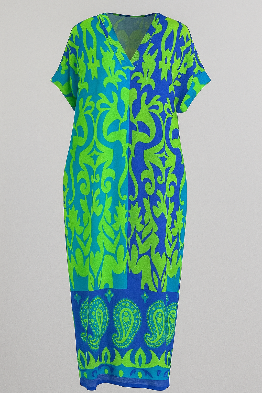 Elegantes Damenkleid Mit Blumenmuster 0