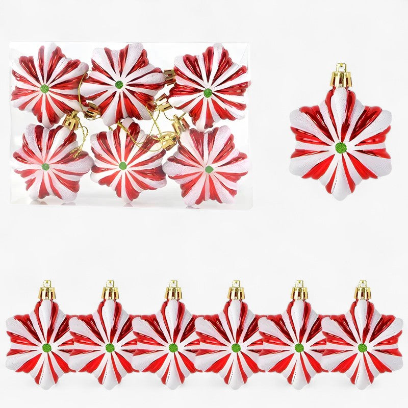 Festliche Weihnachtsornamente Set mit 6 Stück 9