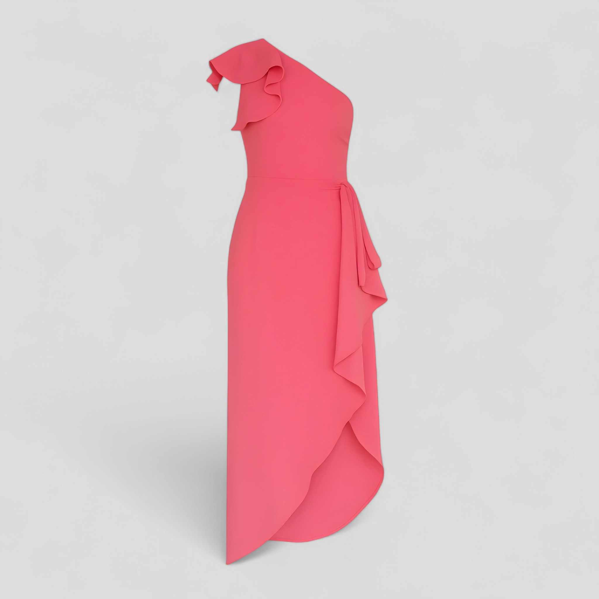 Sole | Asymmetrisches Damenkleid mit Rüschen