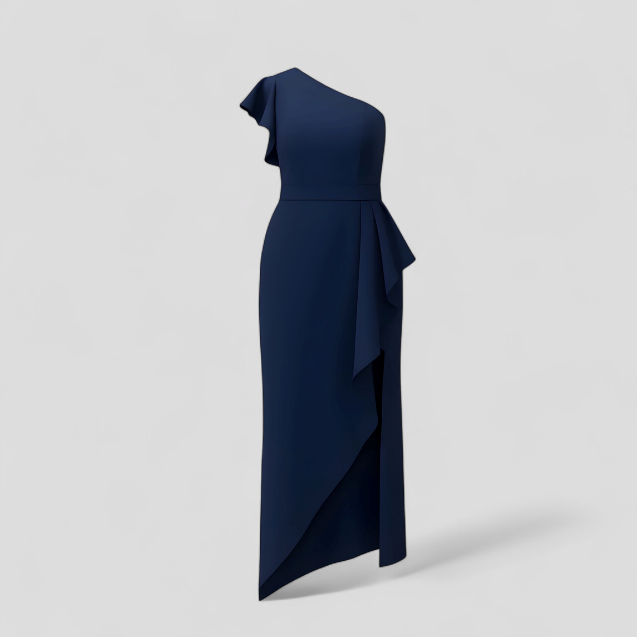 Sole | Asymmetrisches Damenkleid mit Rüschen