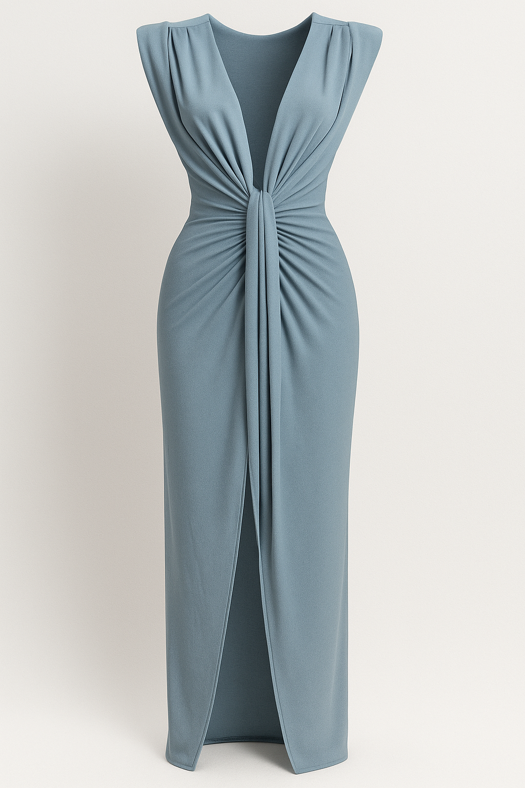Festliches Damenkleid aus Glänzendem Satin 11