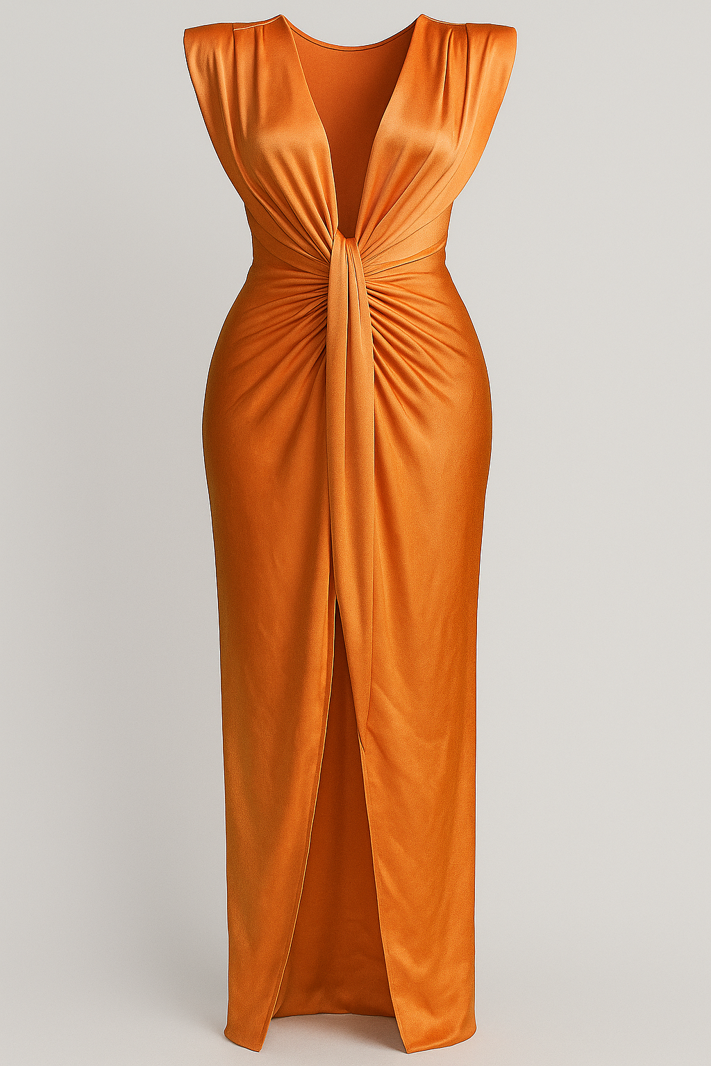 Festliches Damenkleid aus Glänzendem Satin 13