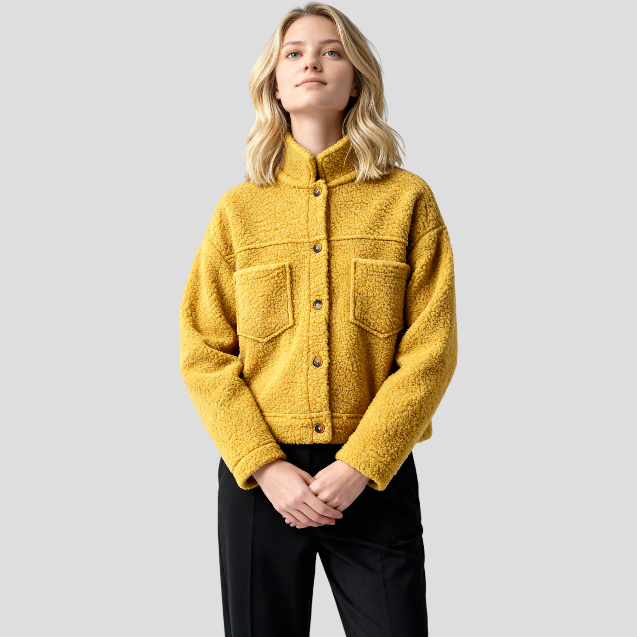Jasmin | Stylische Kurze Wolljacke
