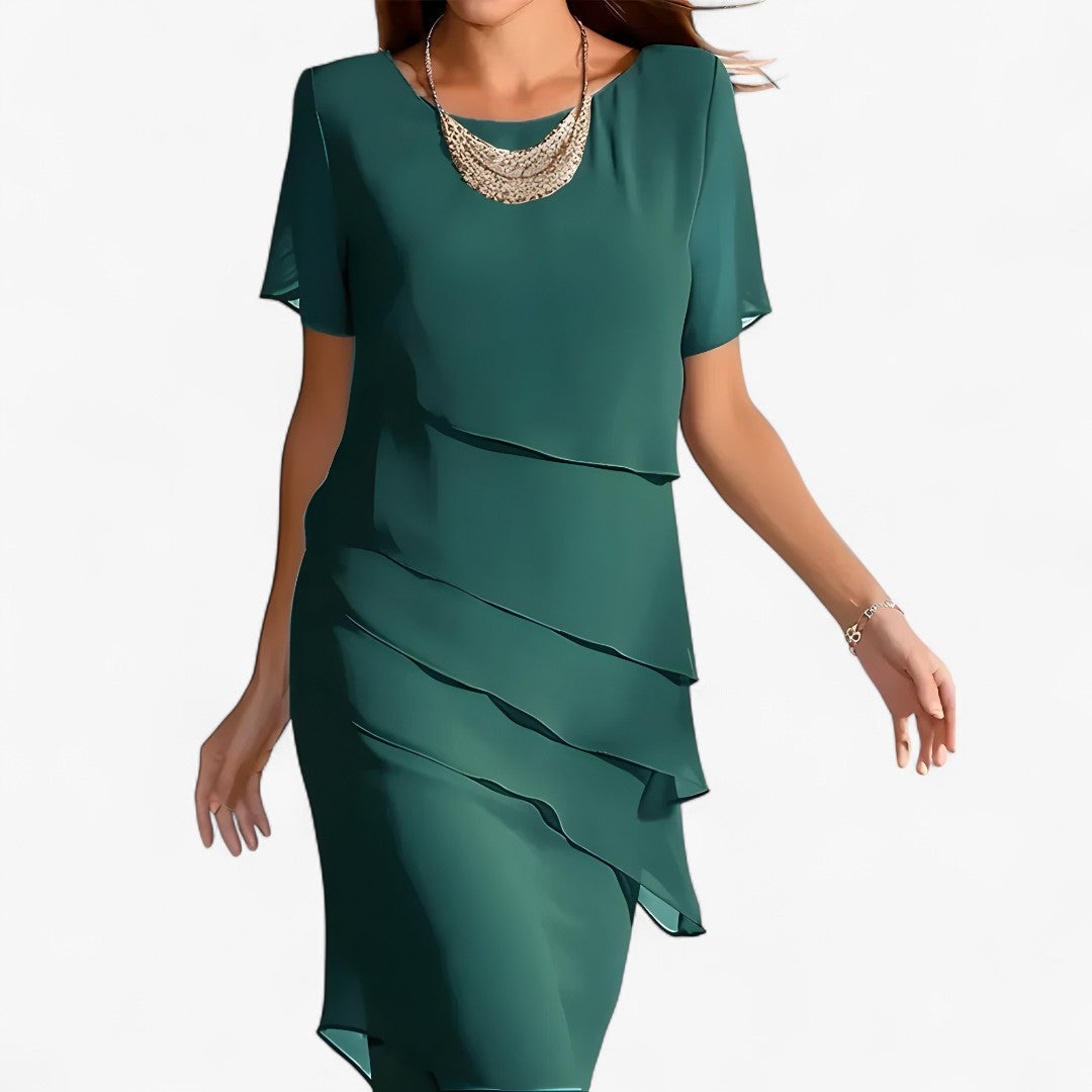 Aurora | Fließendes Volant-Kleid – Elegant und vielseitig