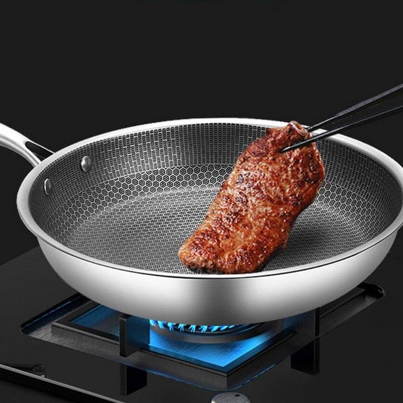 KitchenPro | Antihaft RVS Bratpfanne - Einfach und Gesund Kochen ohne Ankleben - 30 cm - KitchenPro | Antihaft RVS Bratpfanne - Einfach und Gesund Kochen ohne Ankleben - €25 - Concept Neurenberg