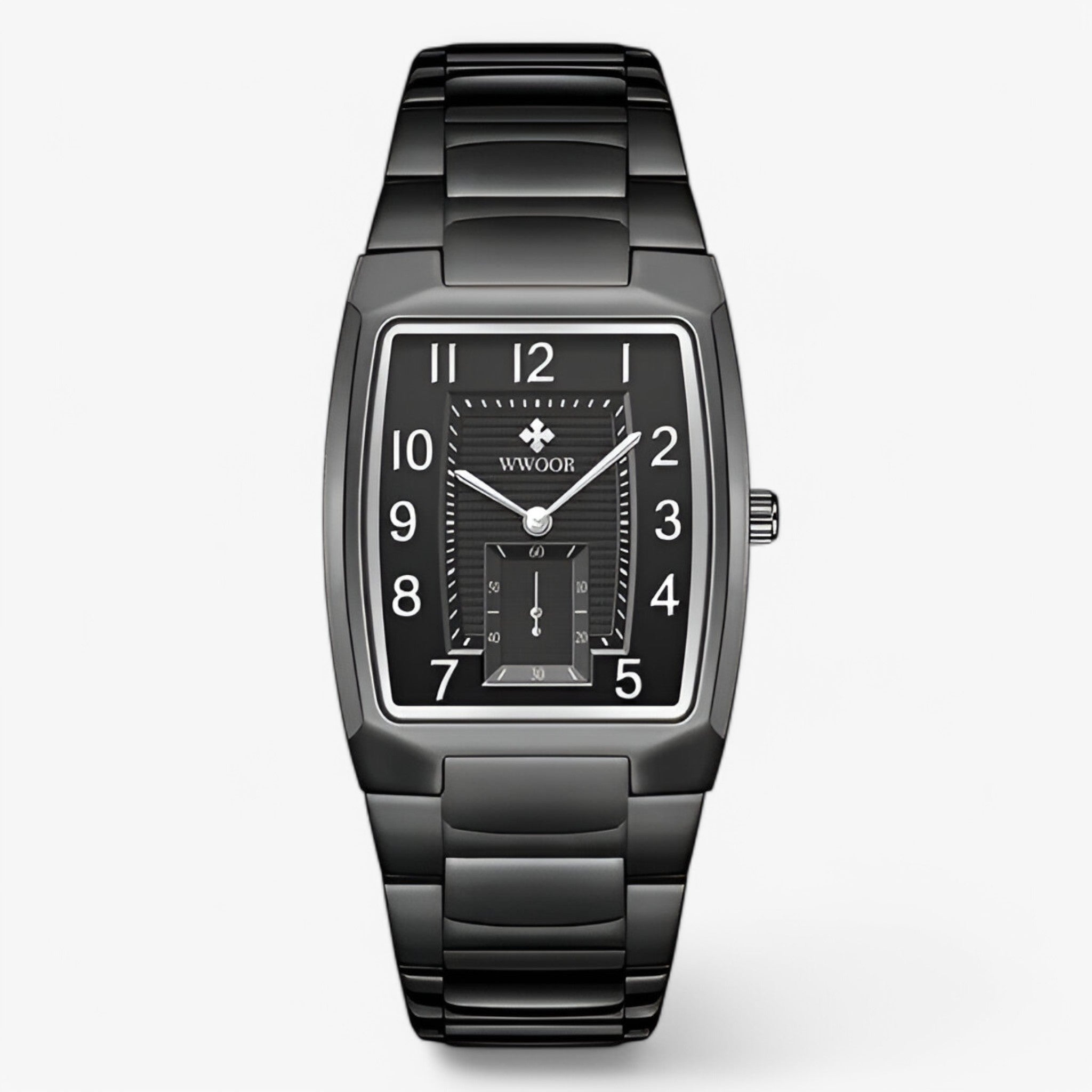 Rashid | Luxuriöse quadratische Edelstahluhr