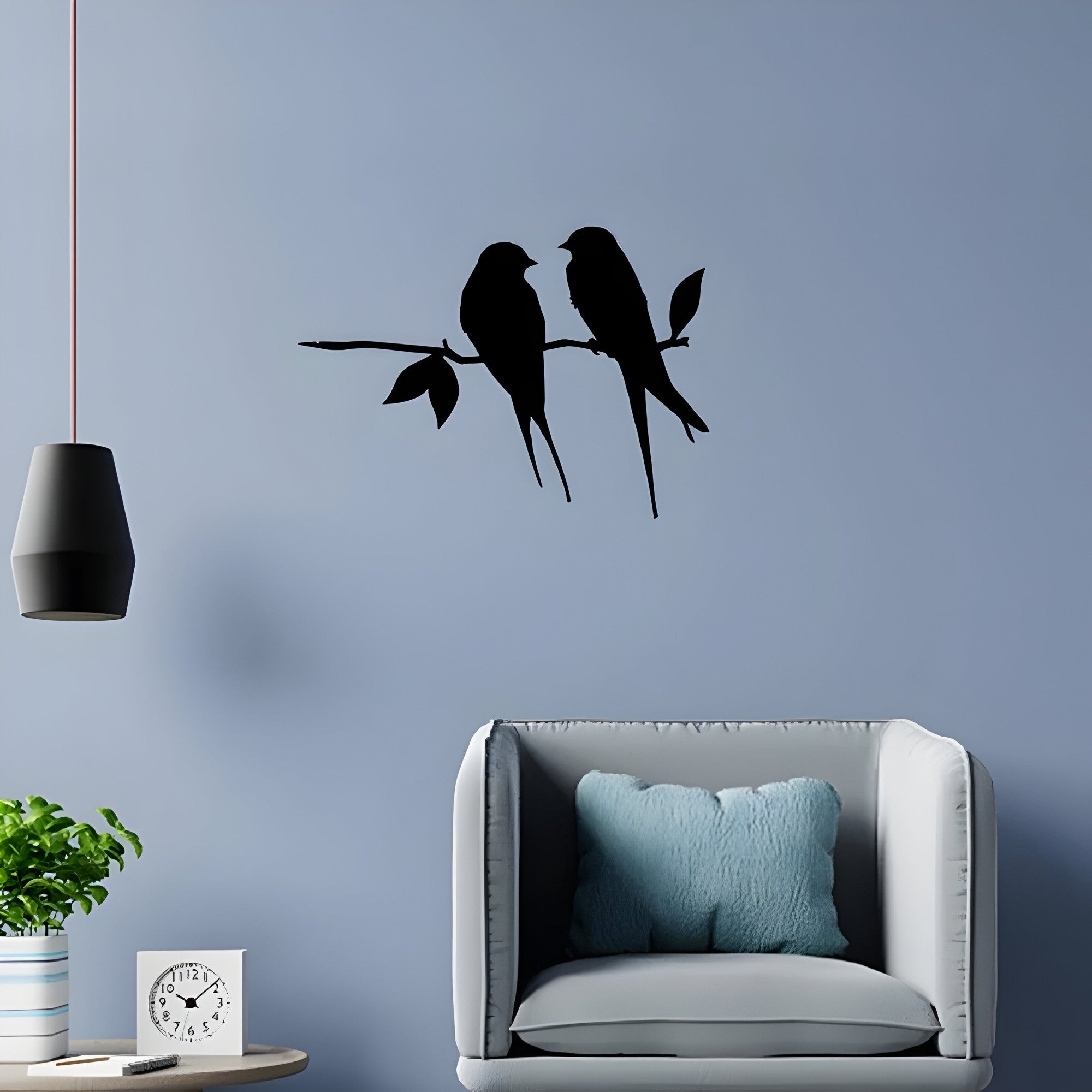 Gartendekoration | Metallvogel-Silhouette – Kunst im Hintergarten