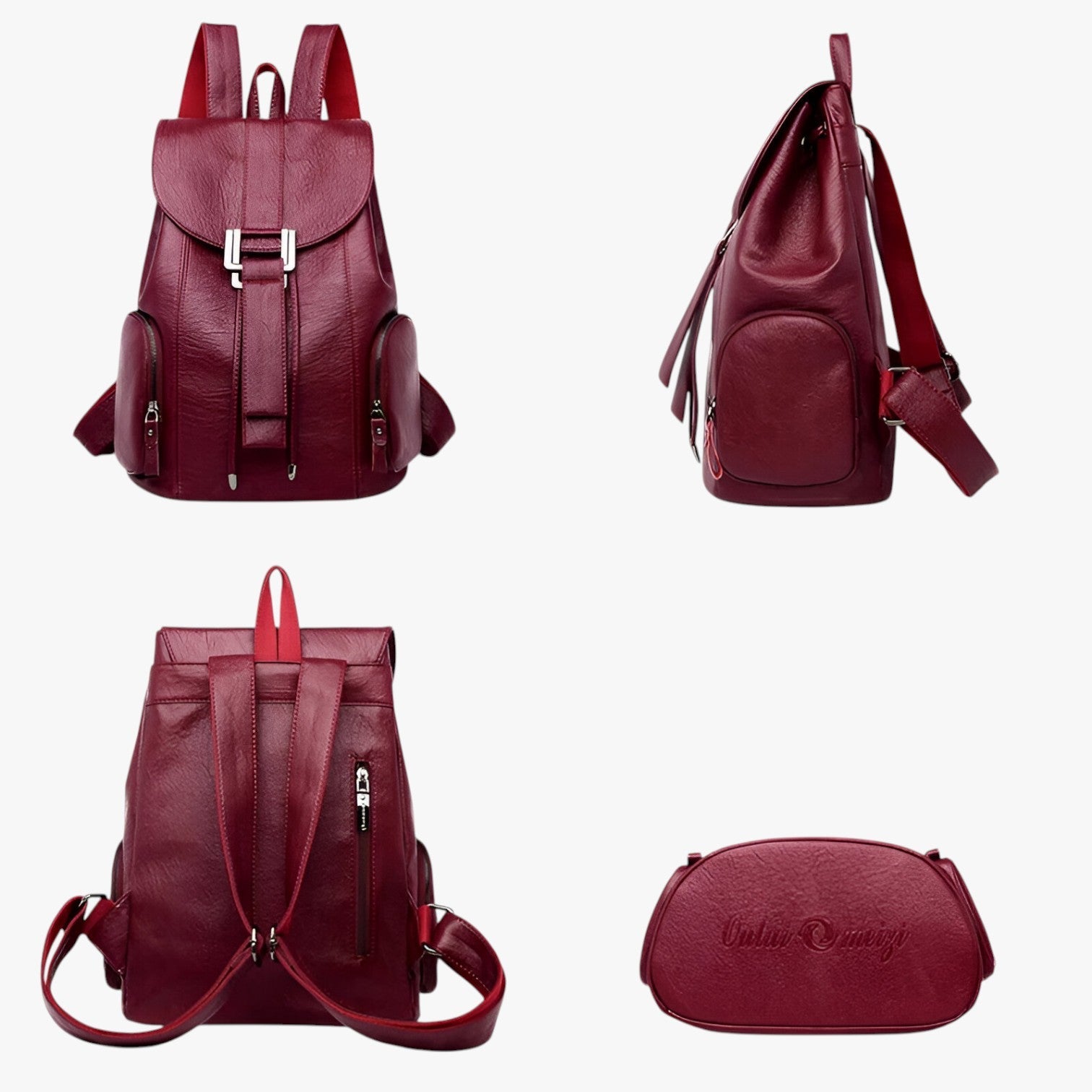 Charlie | Modischer Leder-Rucksack mit großem Fassungsvermögen