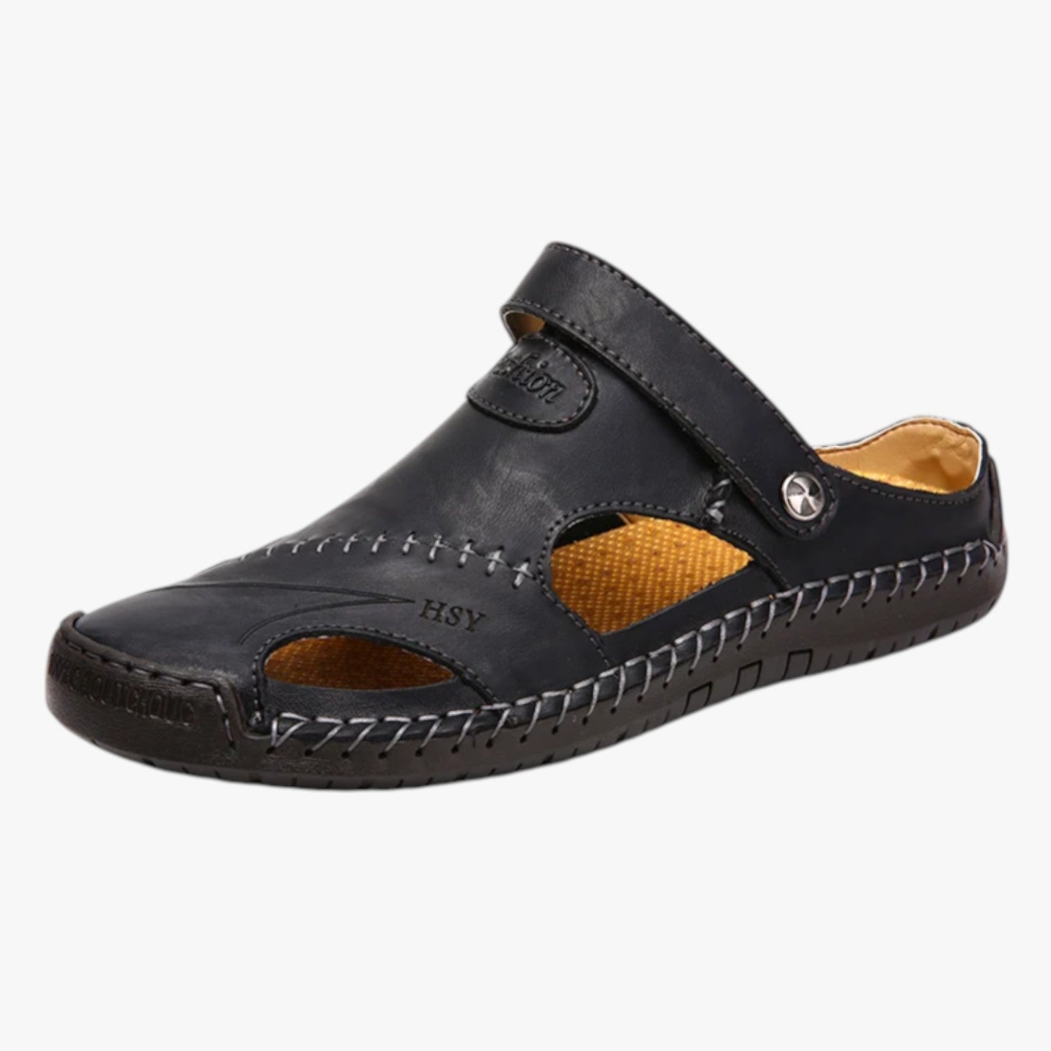 Walter | Sommer Sandalen für Herren im Römischen Stil aus Leder, bequem und wasserbeständig