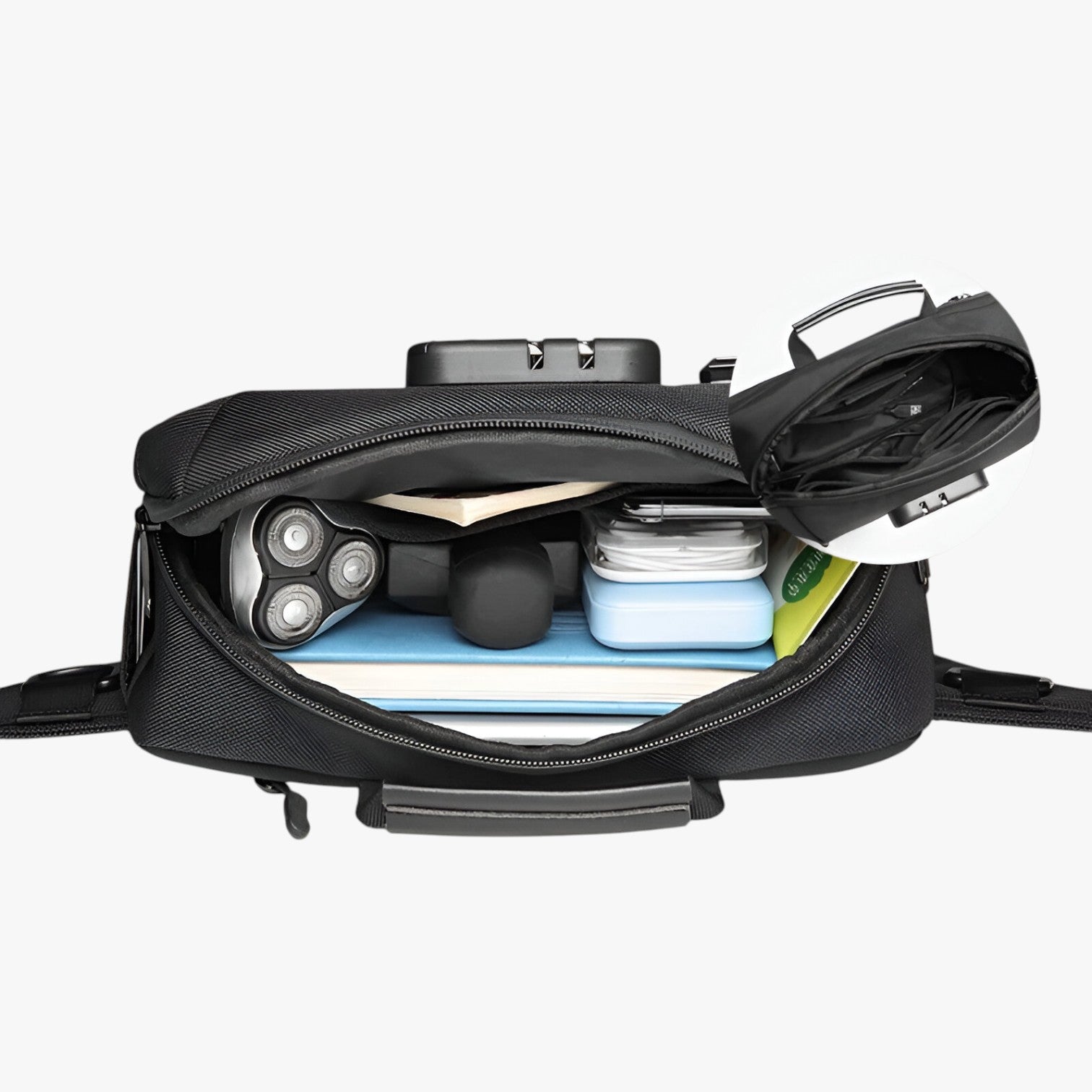 Dominick | Wasserdichter Antidiebstahl-Umhängetasche mit USB-Ladeanschluss