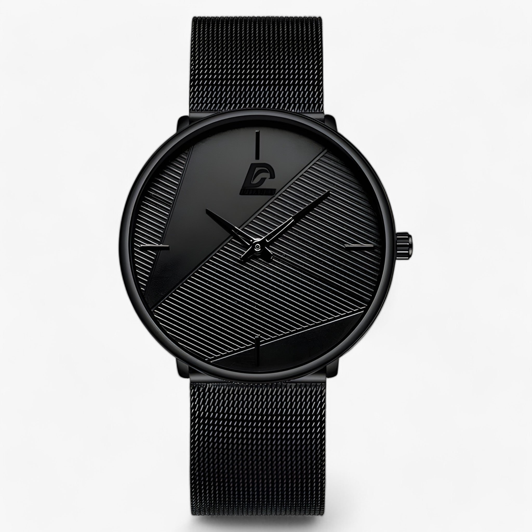 Ultra-dünn Quarz - Minimalistisch & Stilvoll - Mesh Schwarz Schwarz - Ultra-dünn Quarz - Minimalistisch & Stilvoll - €25 - Concept Neurenberg