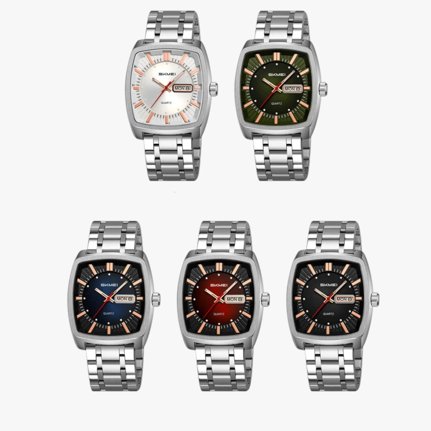 Alfred | Herrenarmbanduhr wasserdicht mit Datum und lumineszierendem Zifferblatt