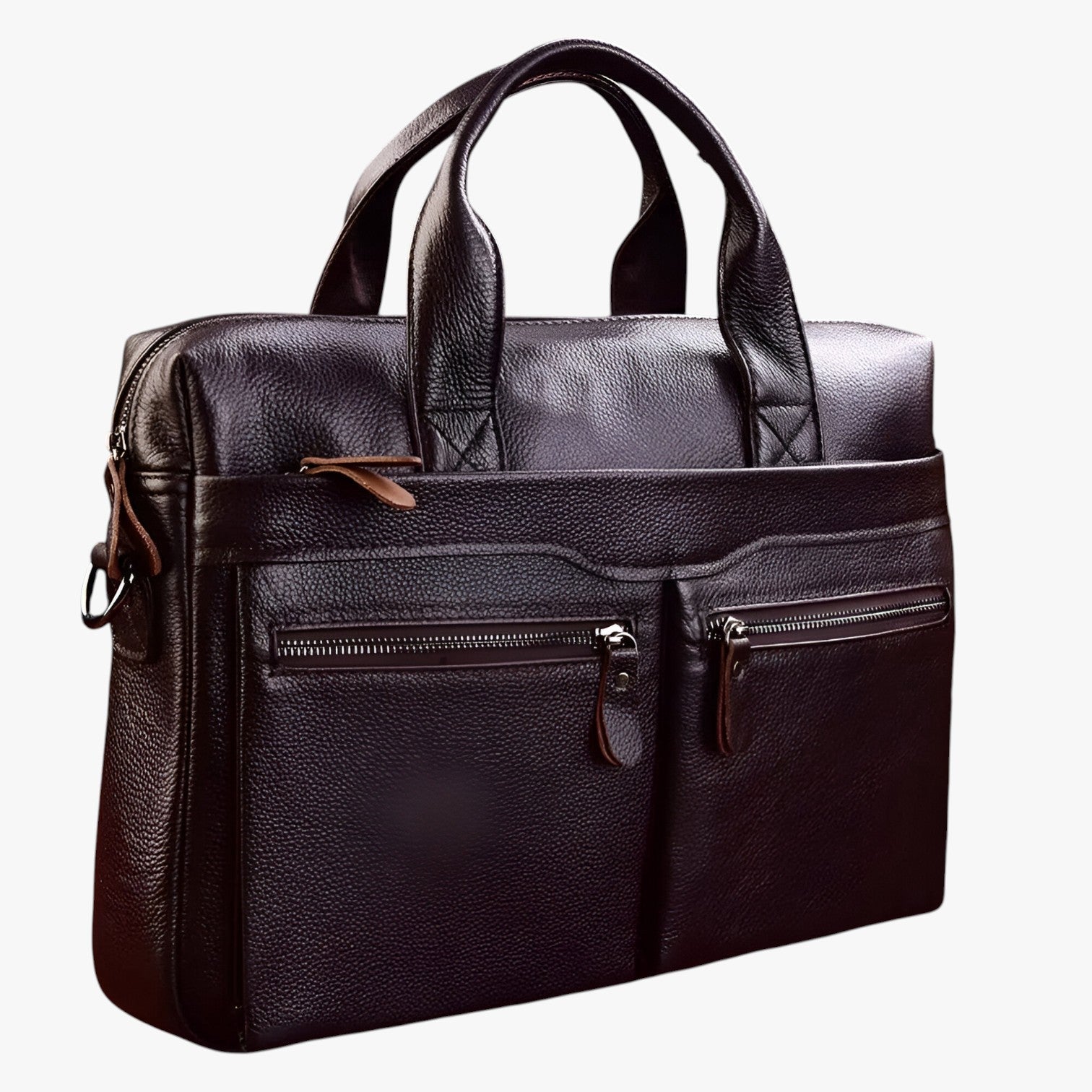 Benjamin | Elegante Herren Reisetasche aus echtem Leder Aktentasche Schultertasche für Laptop