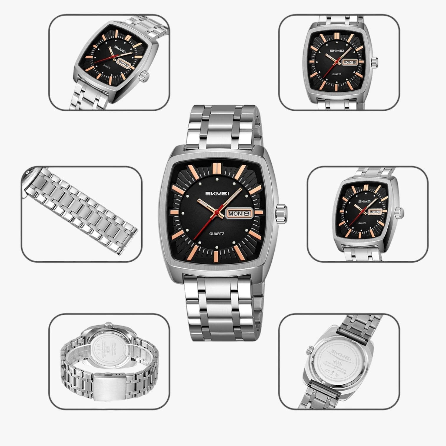 Alfred | Herrenarmbanduhr wasserdicht mit Datum und lumineszierendem Zifferblatt