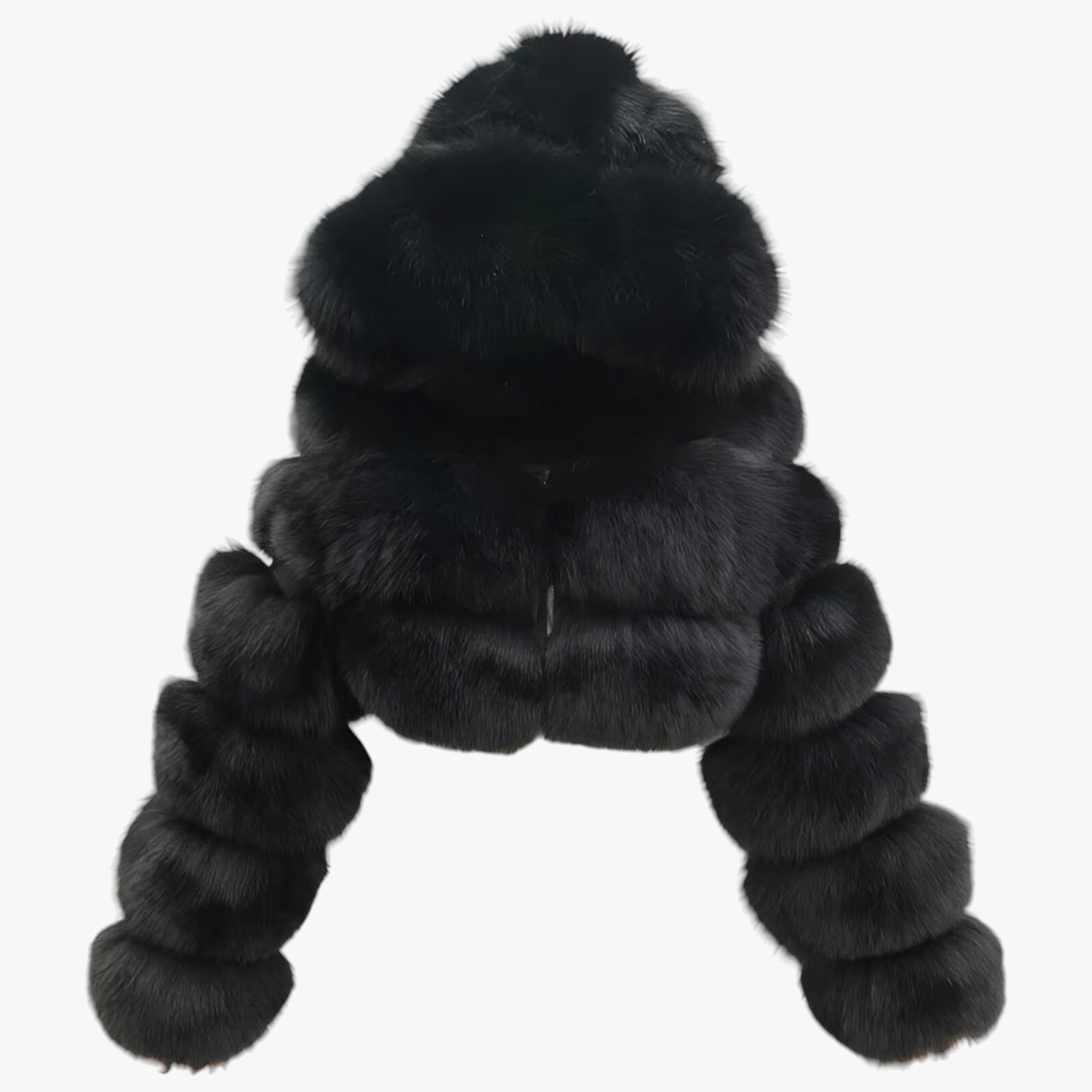 Weiche Kunstpelzjacke Schnee - Luxuriöse Wärme und Eleganz - Schwarz - Weiche Kunstpelzjacke Schnee - Luxuriöse Wärme und Eleganz - €25 - Concept Frankfurt