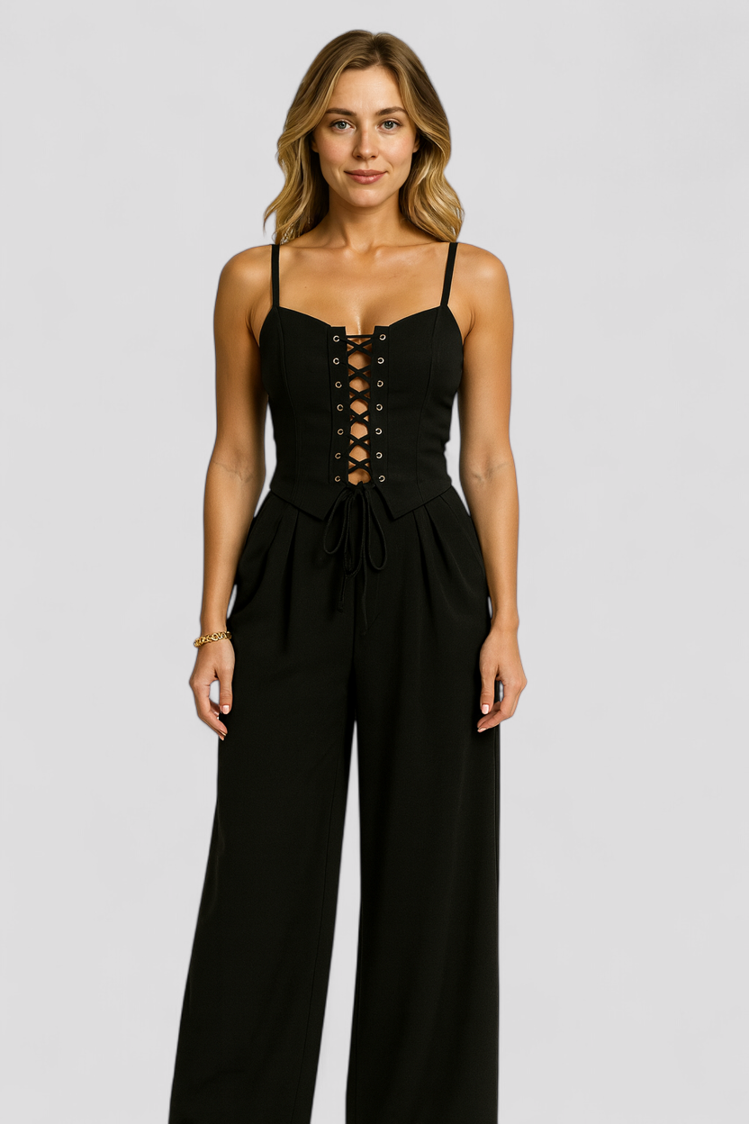 Leinen Set Damen – Elegantes Top und Hose 4