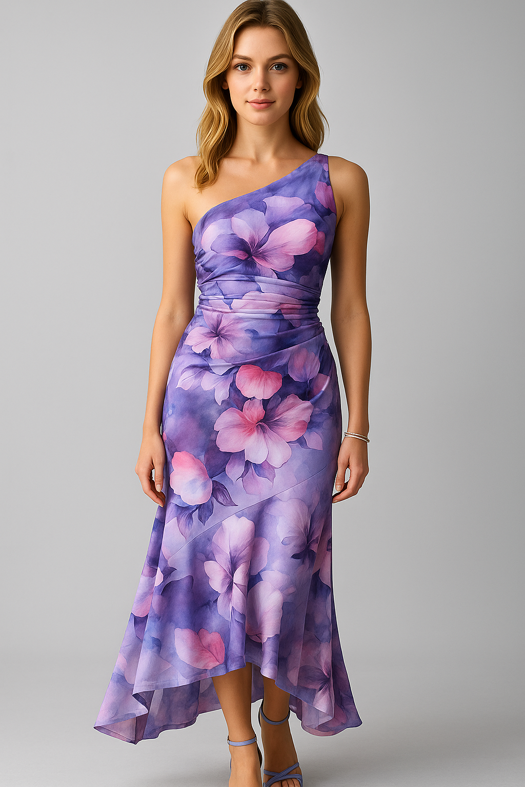 Maxikleid Festlich Mit Einem Träger Für Damen 3