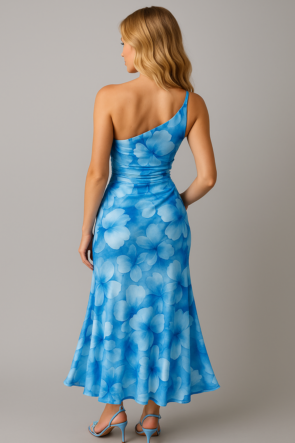 Maxikleid Festlich Mit Einem Träger Für Damen 5