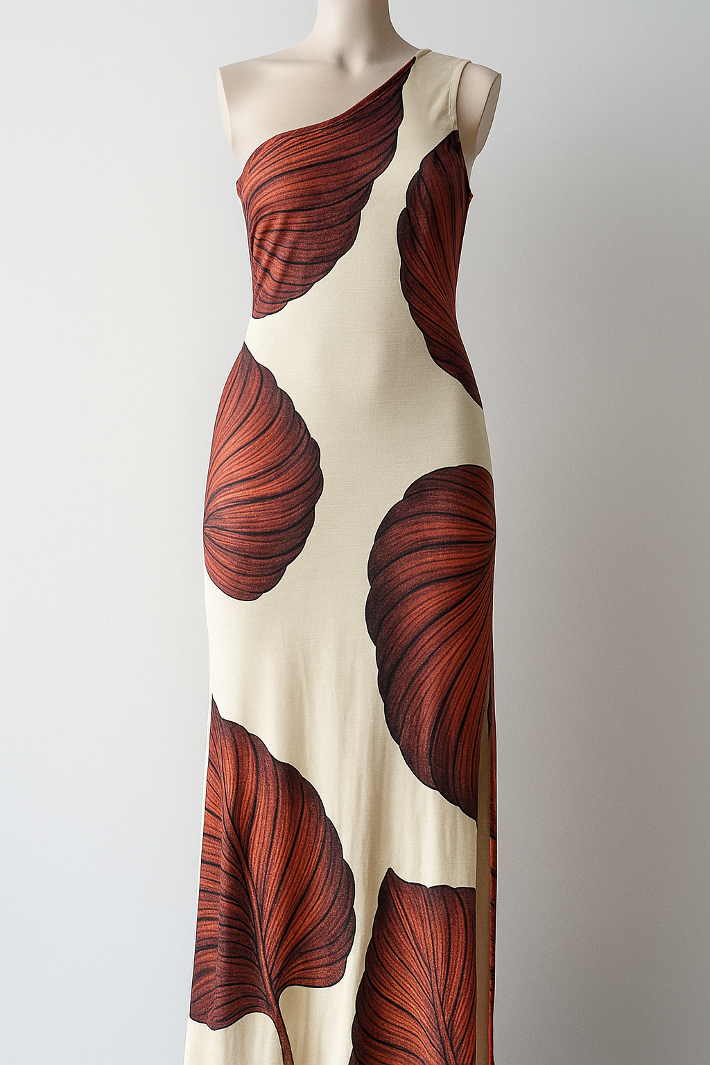 Maxikleid Sommer Damen Ein Schulterträger 6