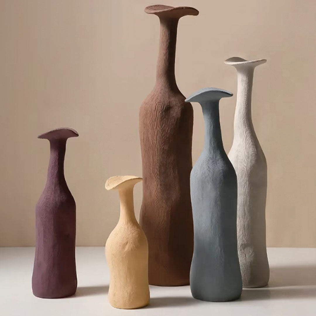 Moderne Morandi-Keramikvase | Schlankes, raffiniertes Akzentstück - - Moderne Morandi-Keramikvase | Schlankes, raffiniertes Akzentstück - € - Concept Frankfurt