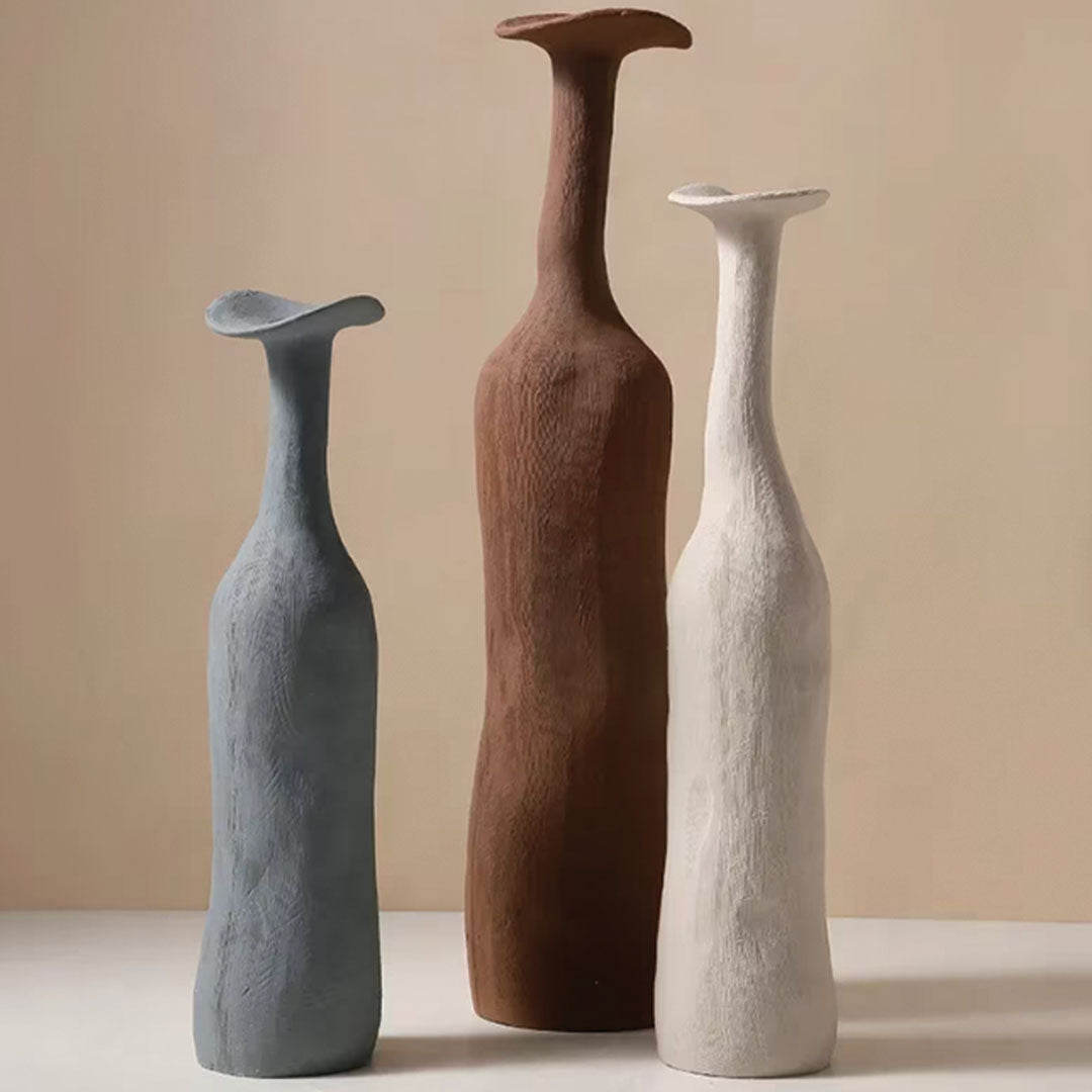Moderne Morandi-Keramikvase | Schlankes, raffiniertes Akzentstück - - Moderne Morandi-Keramikvase | Schlankes, raffiniertes Akzentstück - € - Concept Frankfurt