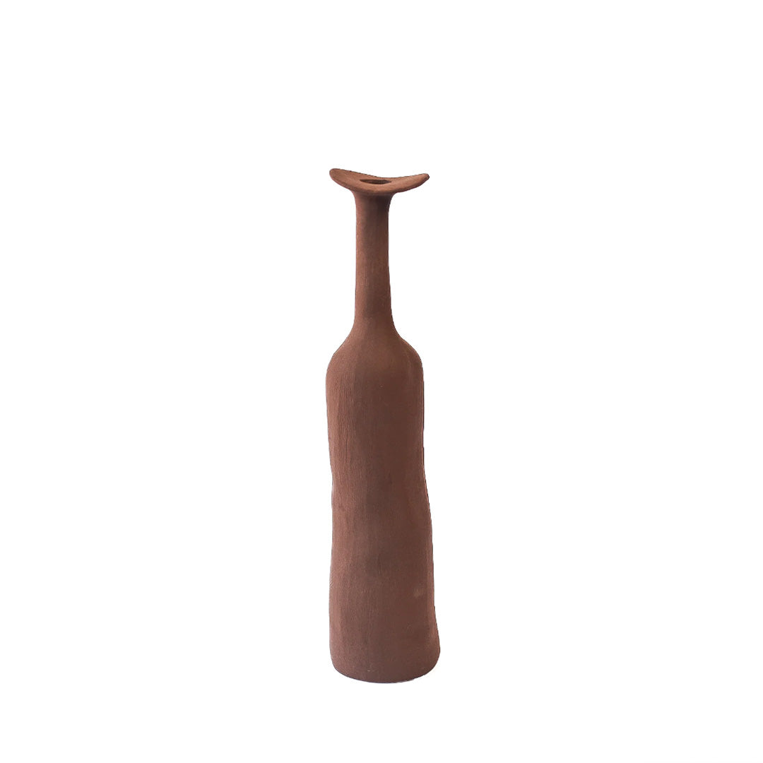 Moderne Morandi-Keramikvase | Schlankes, raffiniertes Akzentstück - Braun - Moderne Morandi-Keramikvase | Schlankes, raffiniertes Akzentstück - € - Concept Frankfurt