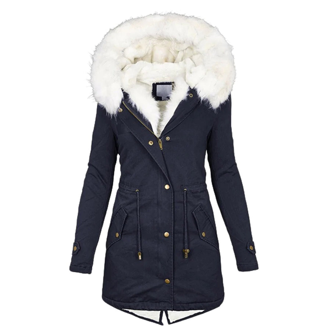 Winterjacke - Eleganz und Wärme vereint - Blau - Charlotte | Winterjacke - Eleganz und Wärme vereint- €25 - Concept Frankfurt