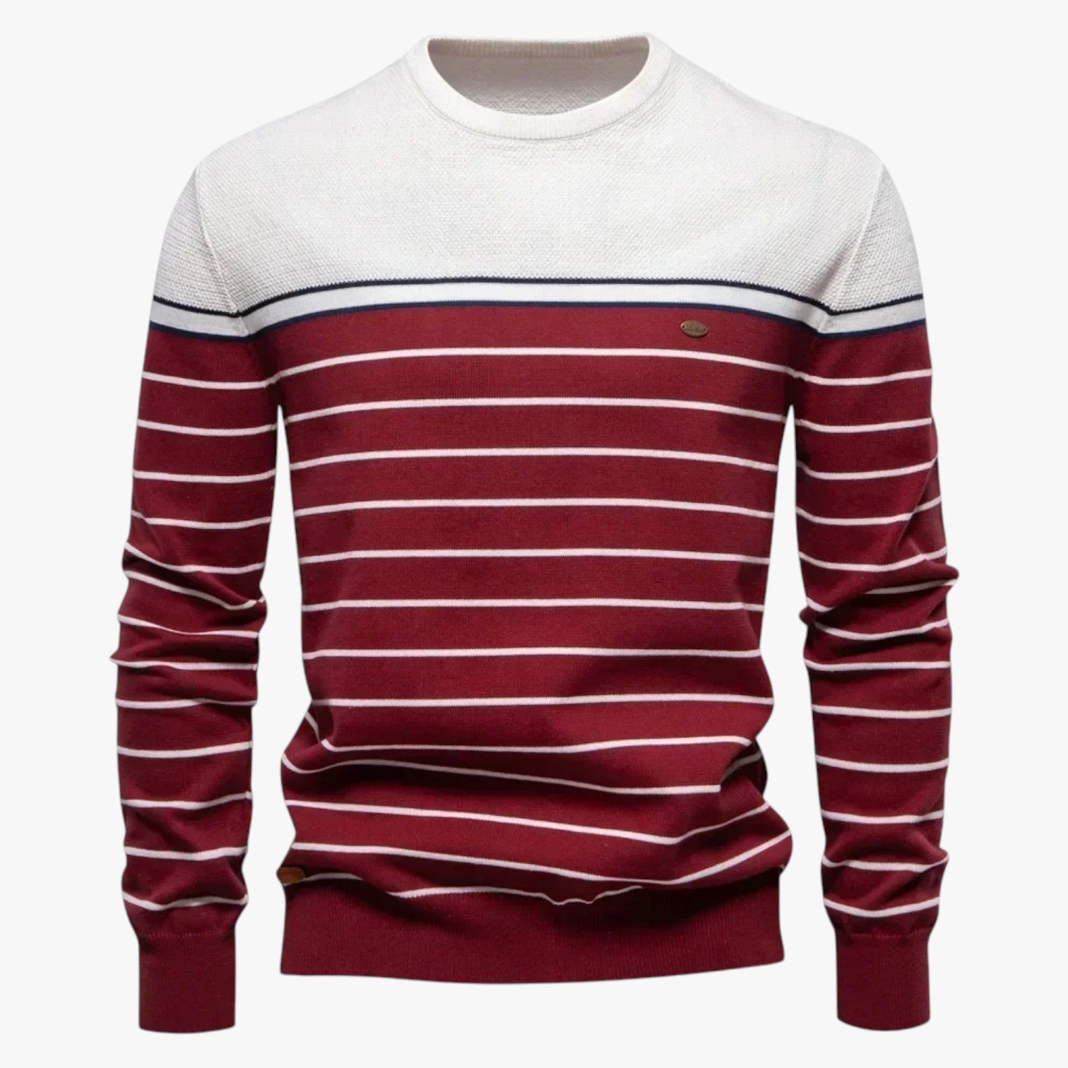 Calvin | Premium Herbststreifen-Pullover Warm, Elastisch und Stilvoll