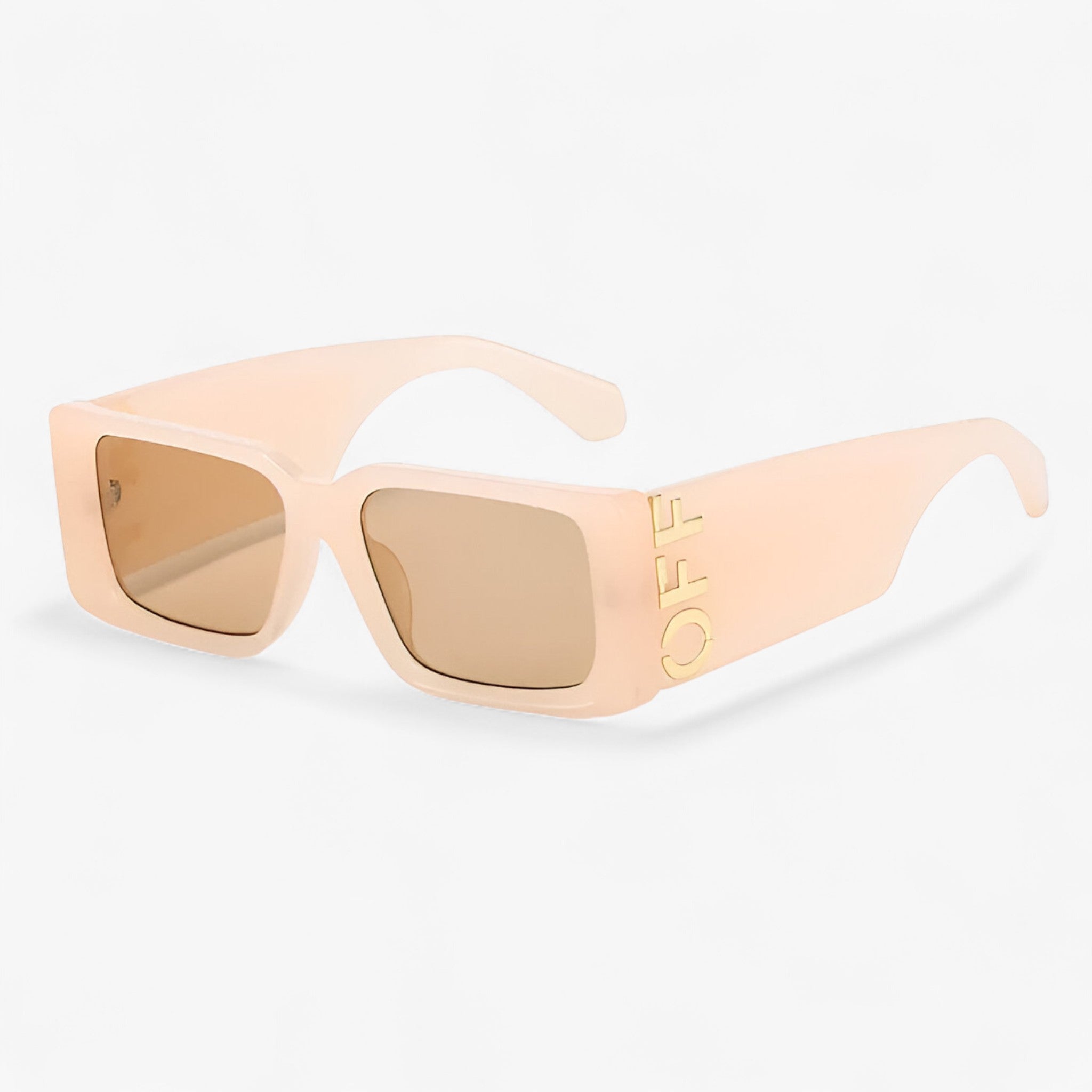 Ariëlle | Retro-Sonnenbrille mit quadratischem Rahmen und breiten Bügeln