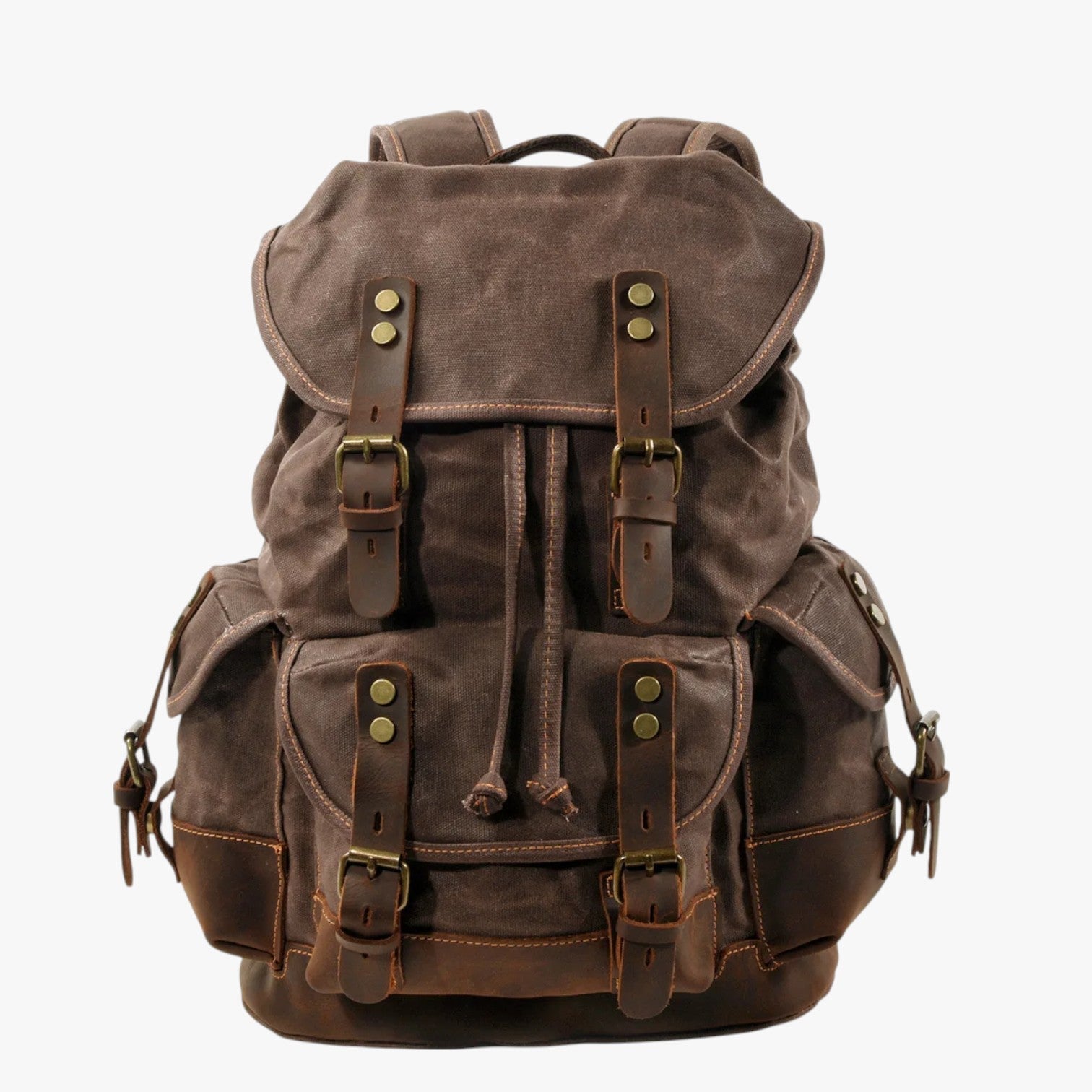 Conor | Rucksack für Trekking aus Stoff und Leder mit Großem Fassungsvermögen