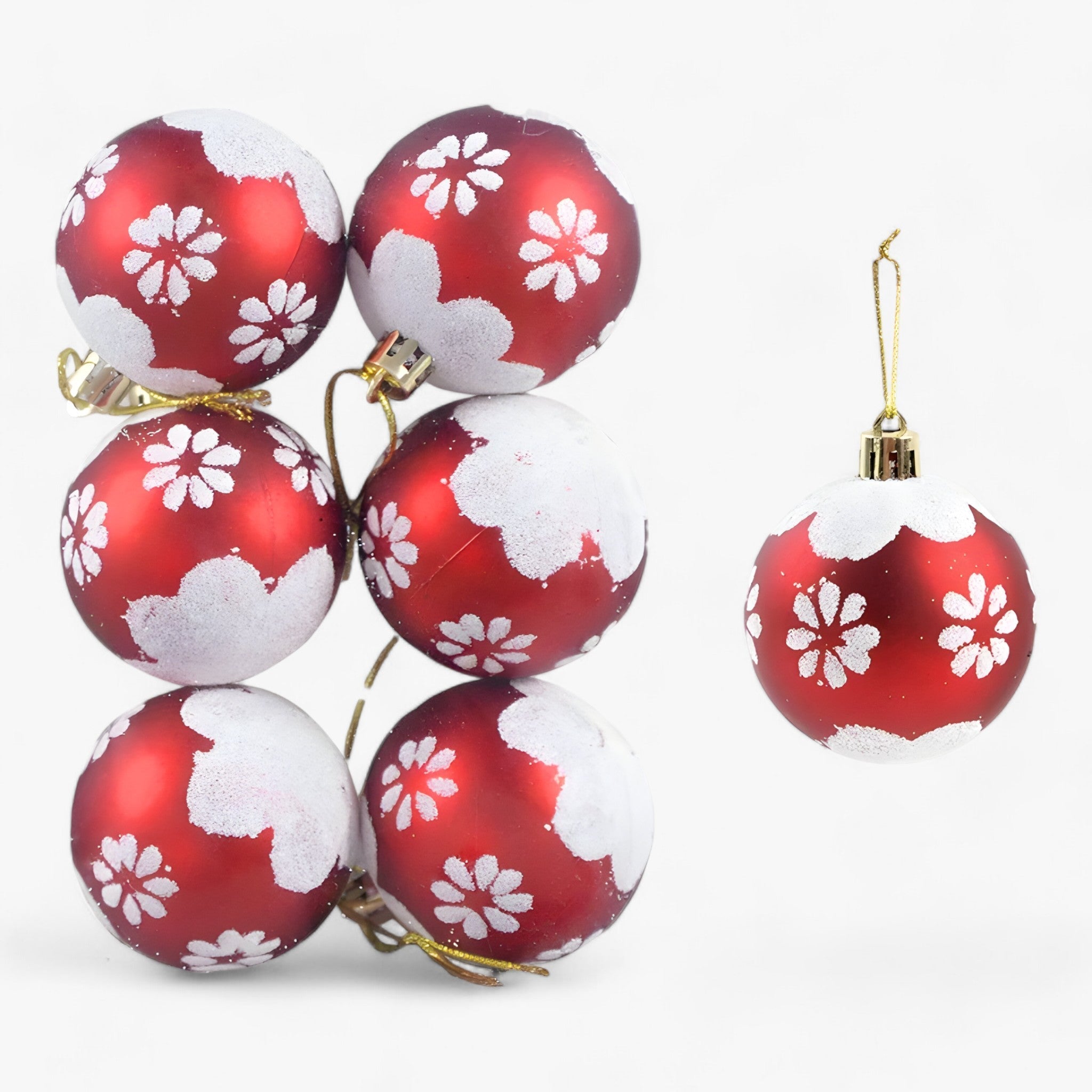 Weihnachten | 6 Stück Weihnachtskugeln – ideale Dekorationen für den Baum - G 6cm - Weihnachten | 6 Stück Weihnachtskugeln – ideale Dekorationen für den Baum - €25 - Concept Düsseldorf