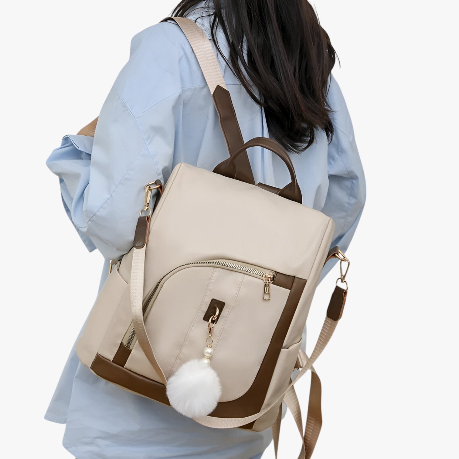 Vivian | Leichter Nylon-Rucksack mit großem Fassungsvermögen