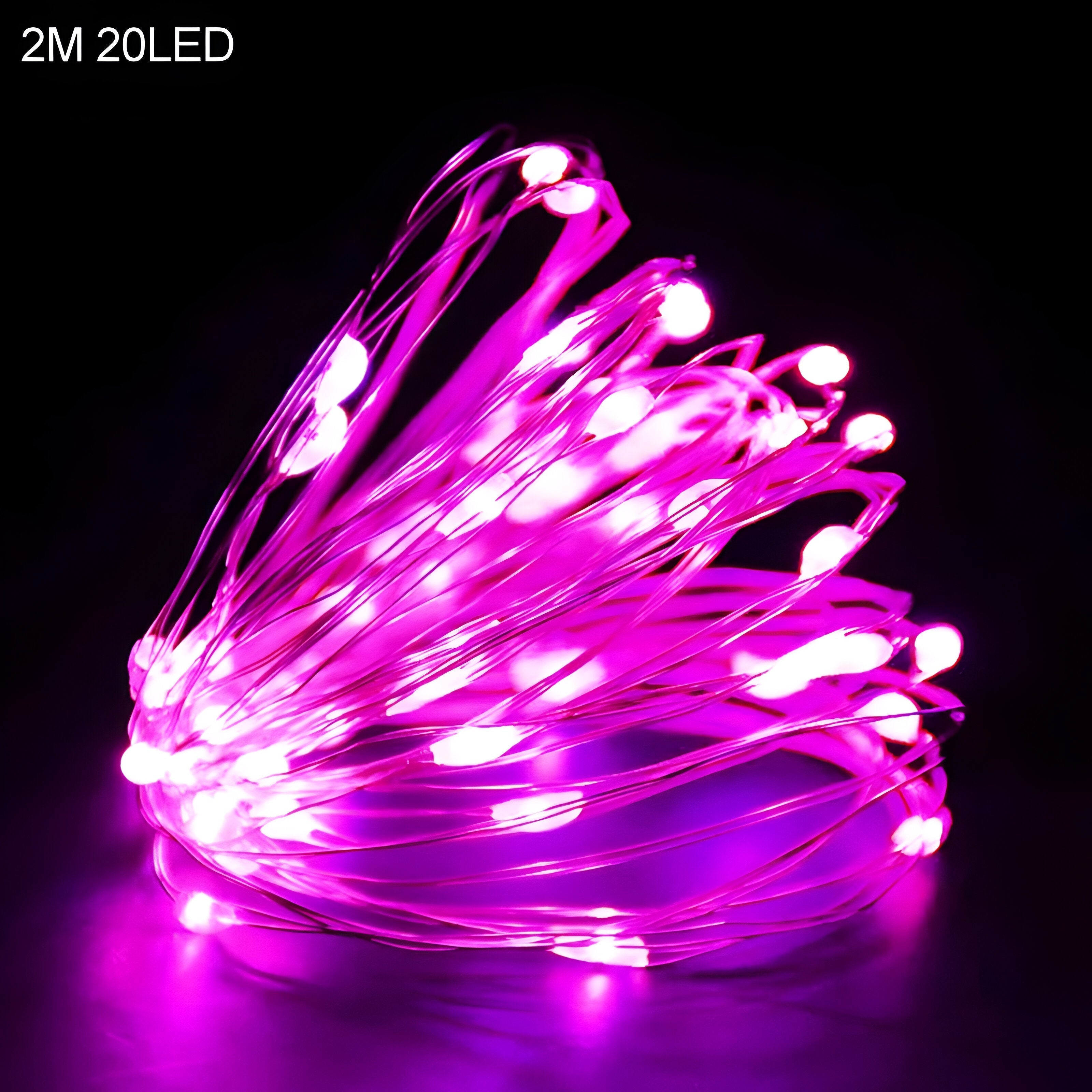 TwinkleLights | LED Lichterschlauch 20LED - Beleuchten Sie Ihre Feste mit dem Weihnachtsmann und Schneeflocken - 2m rosa - TwinkleLights | LED Lichterschlauch 20LED - Beleuchten Sie Ihre Feste mit dem Weihnachtsmann und Schneeflocken- €25 - Concept Düsseldorf