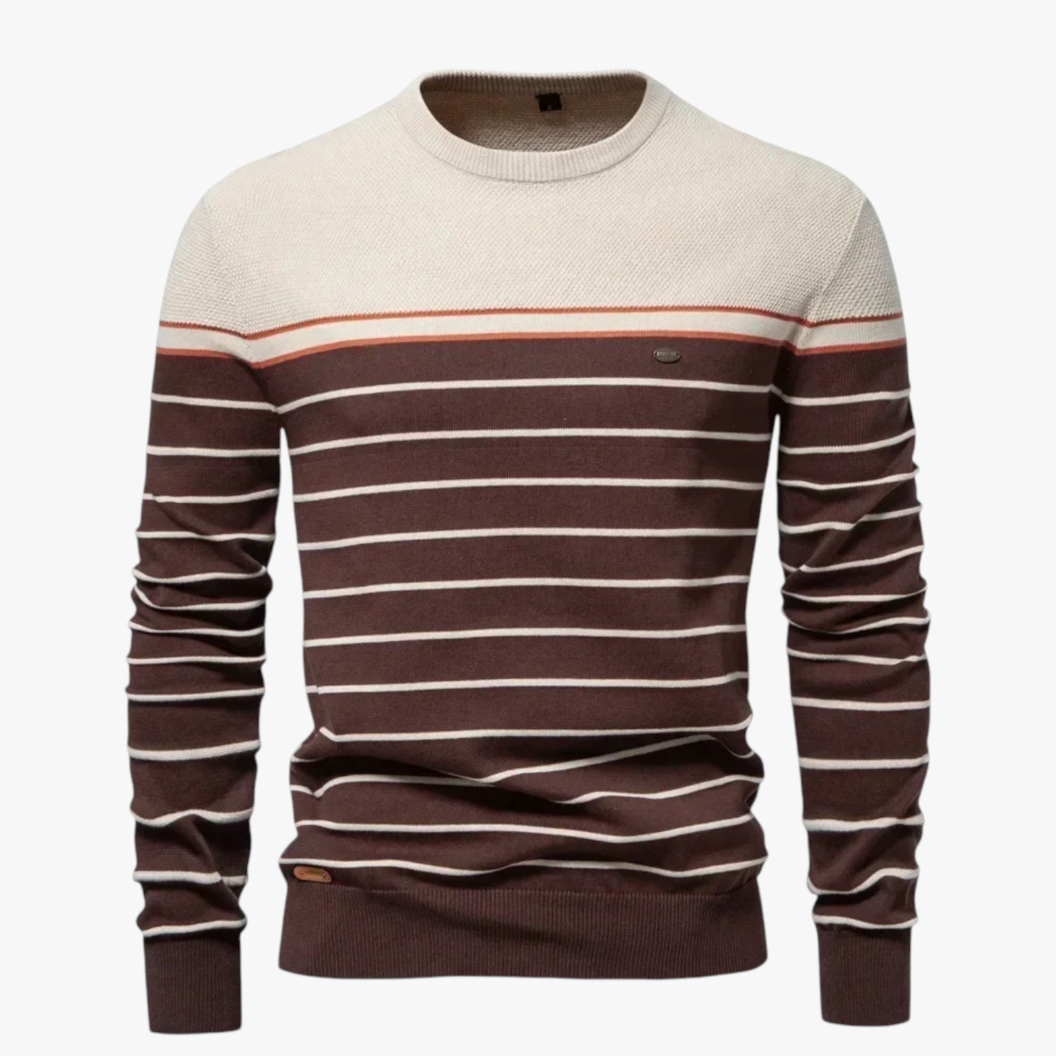 Calvin | Premium Herbststreifen-Pullover Warm, Elastisch und Stilvoll
