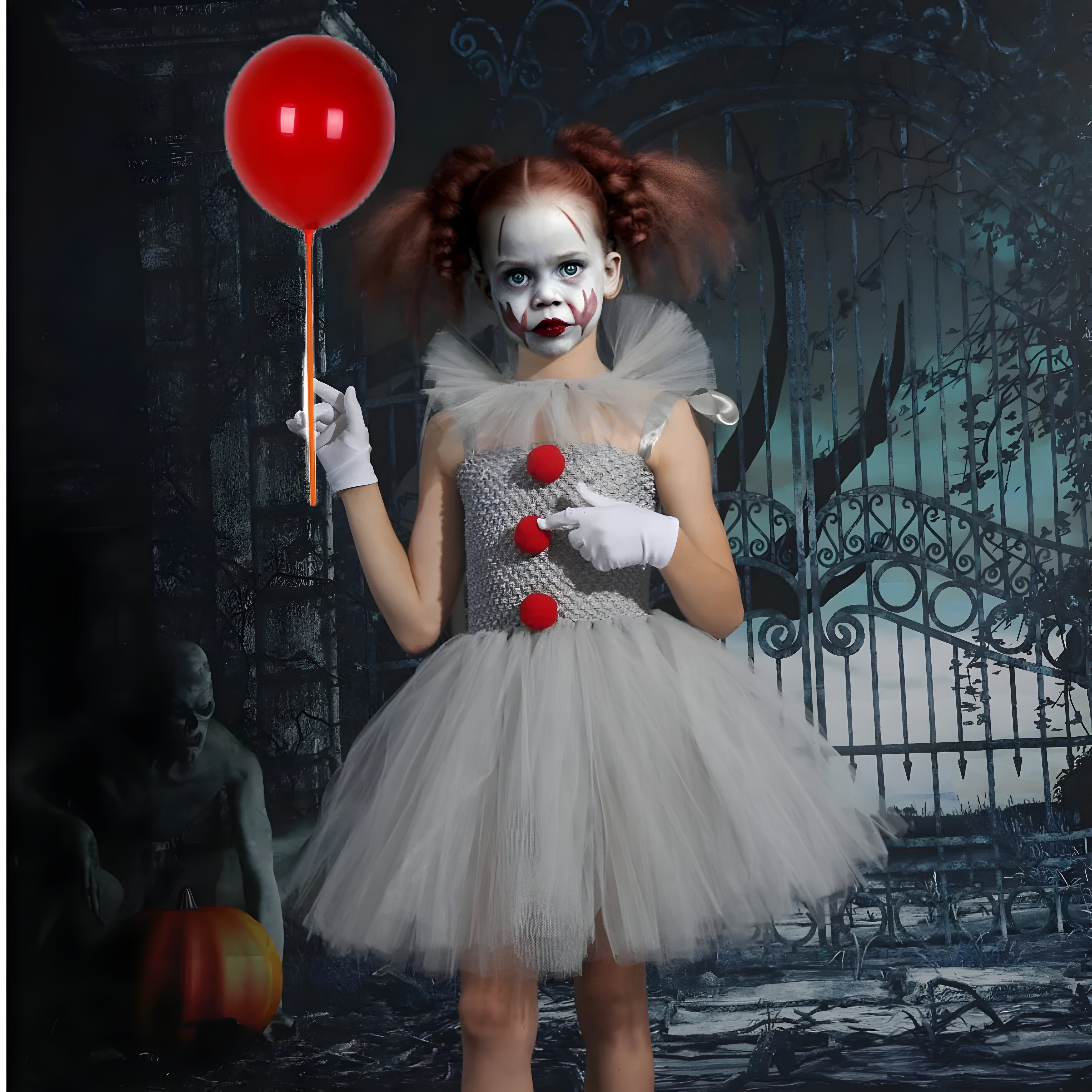 Tutu-Kleid Pennywise - Niedliches und gruseliges Outfit - - Rina | Tutu-Kleid Pennywise - Niedliches und gruseliges Outfit - €25 - Concept Düsseldorf