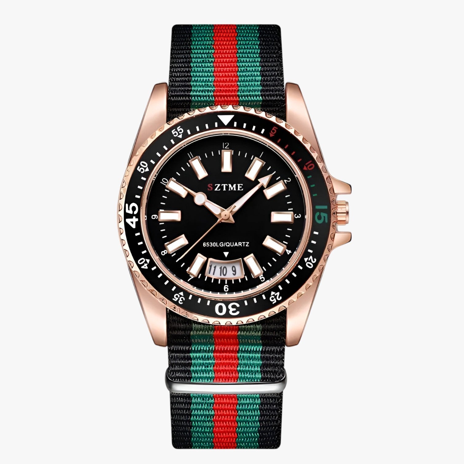 Lincoln | Elegante Uhr mit Nylonarmband und Nachtbeleuchtung