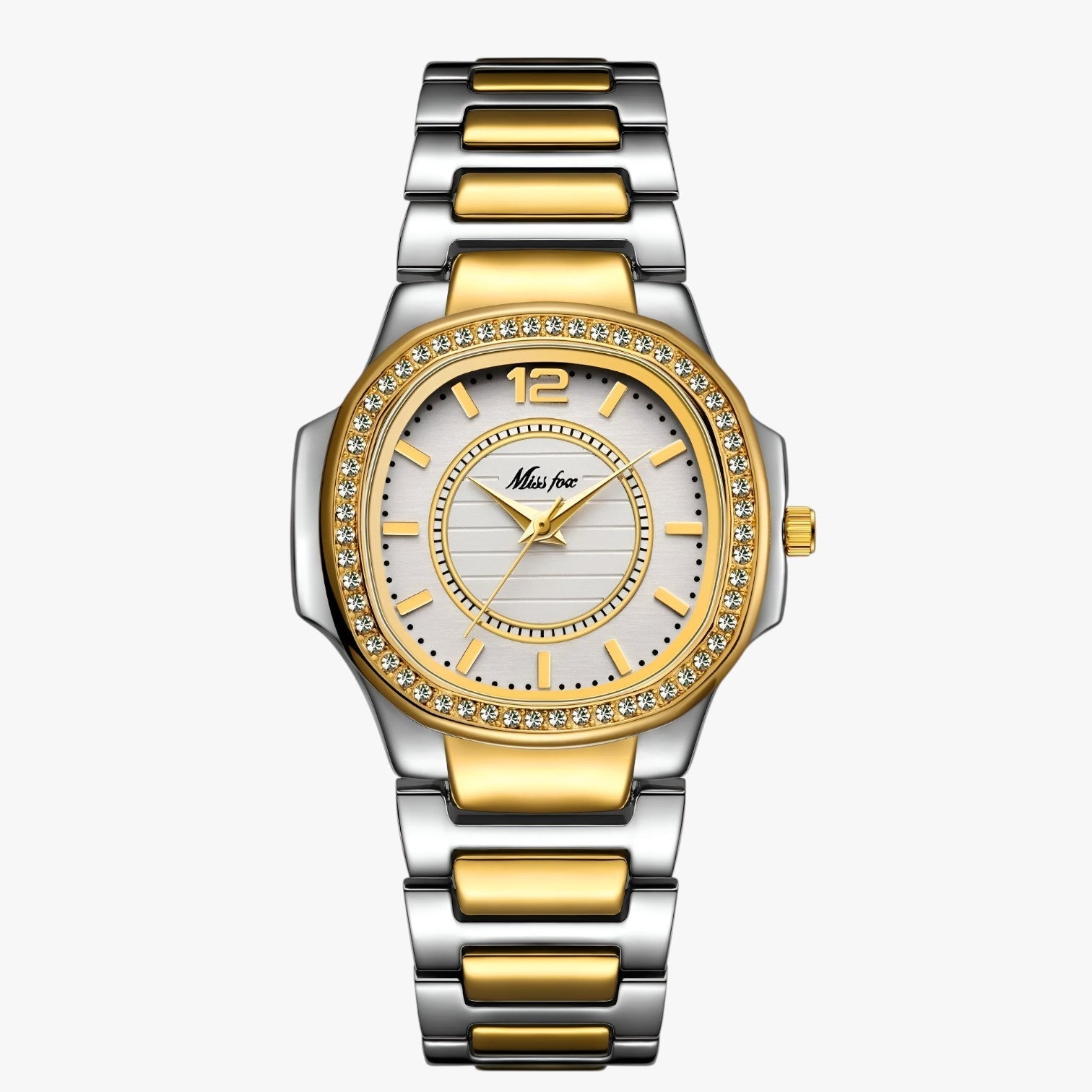 Gwen | Elegante wasserdichte Uhr mit Diamanten