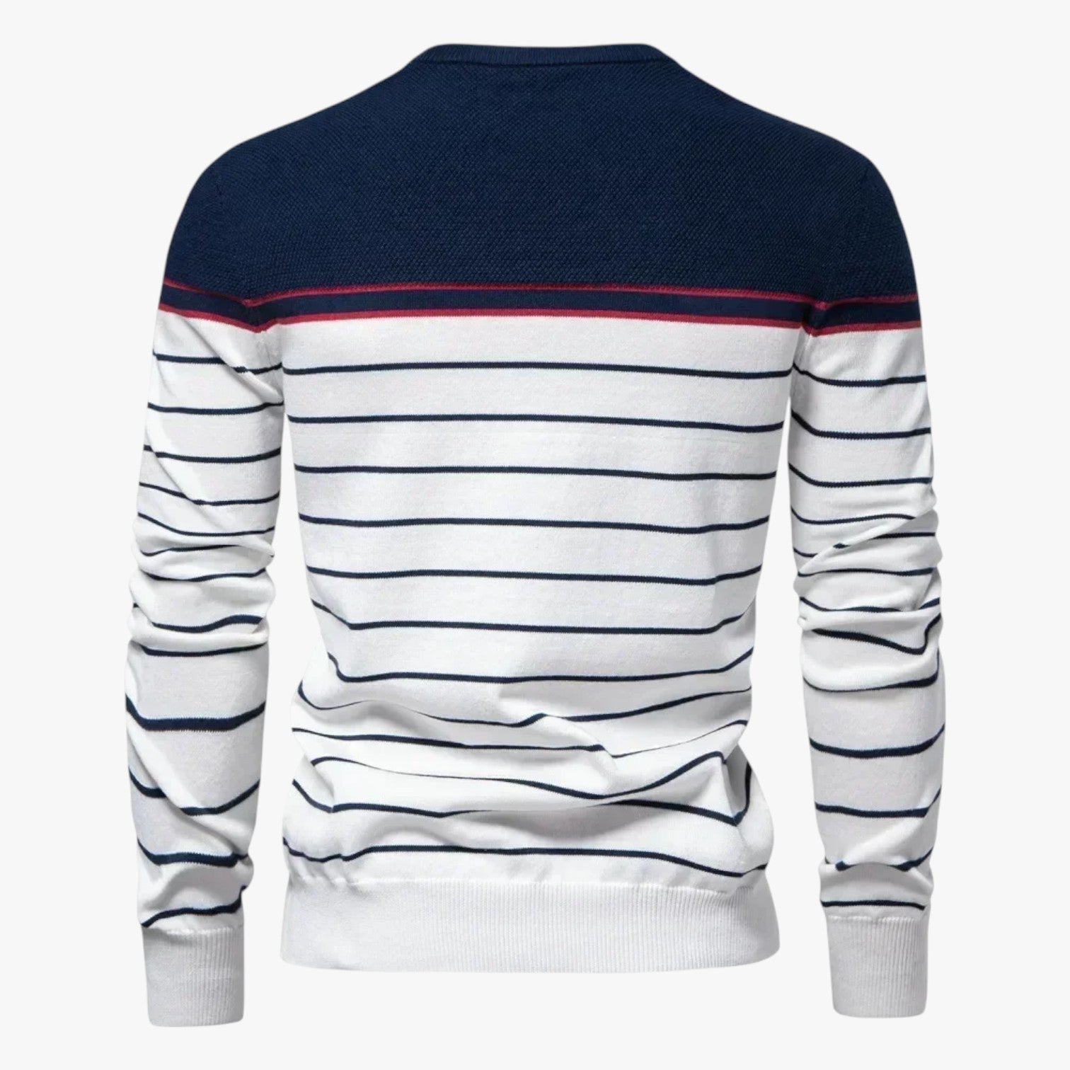 Calvin | Premium Herbststreifen-Pullover Warm, Elastisch und Stilvoll