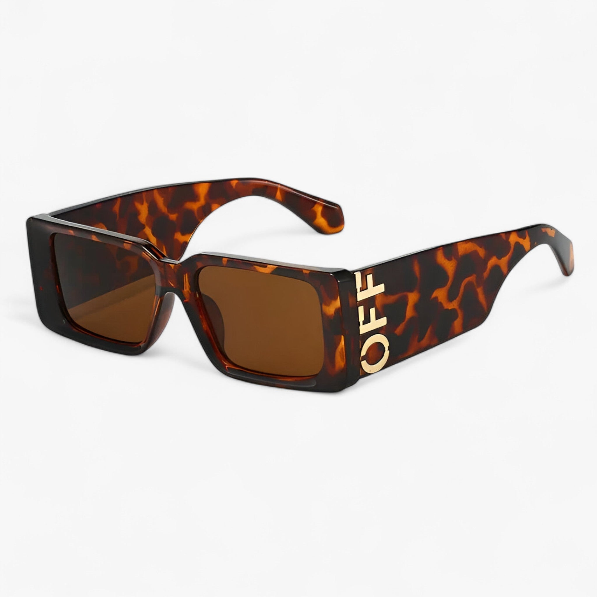 Ariëlle | Retro-Sonnenbrille mit quadratischem Rahmen und breiten Bügeln
