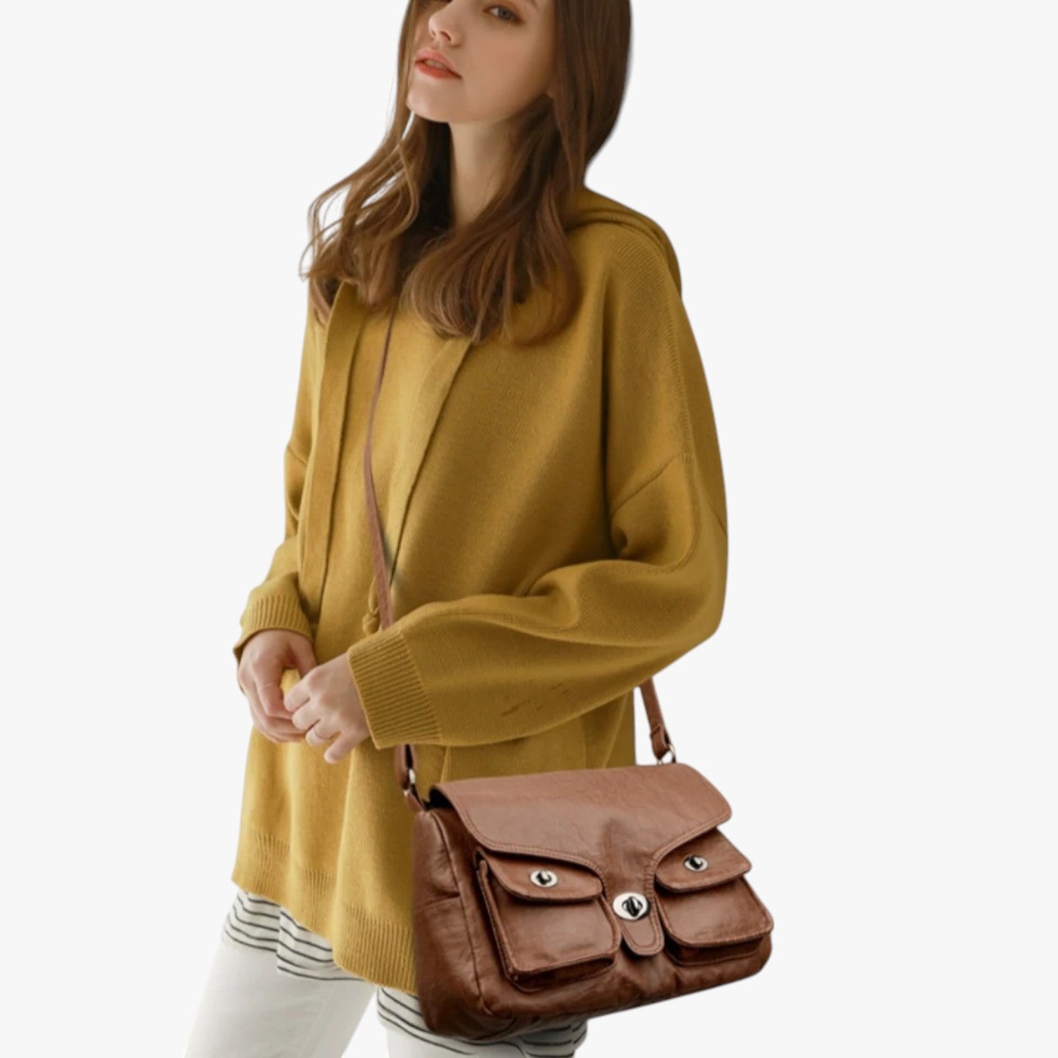 Amara | Elegante Vintage-Shopper aus PU-Leder