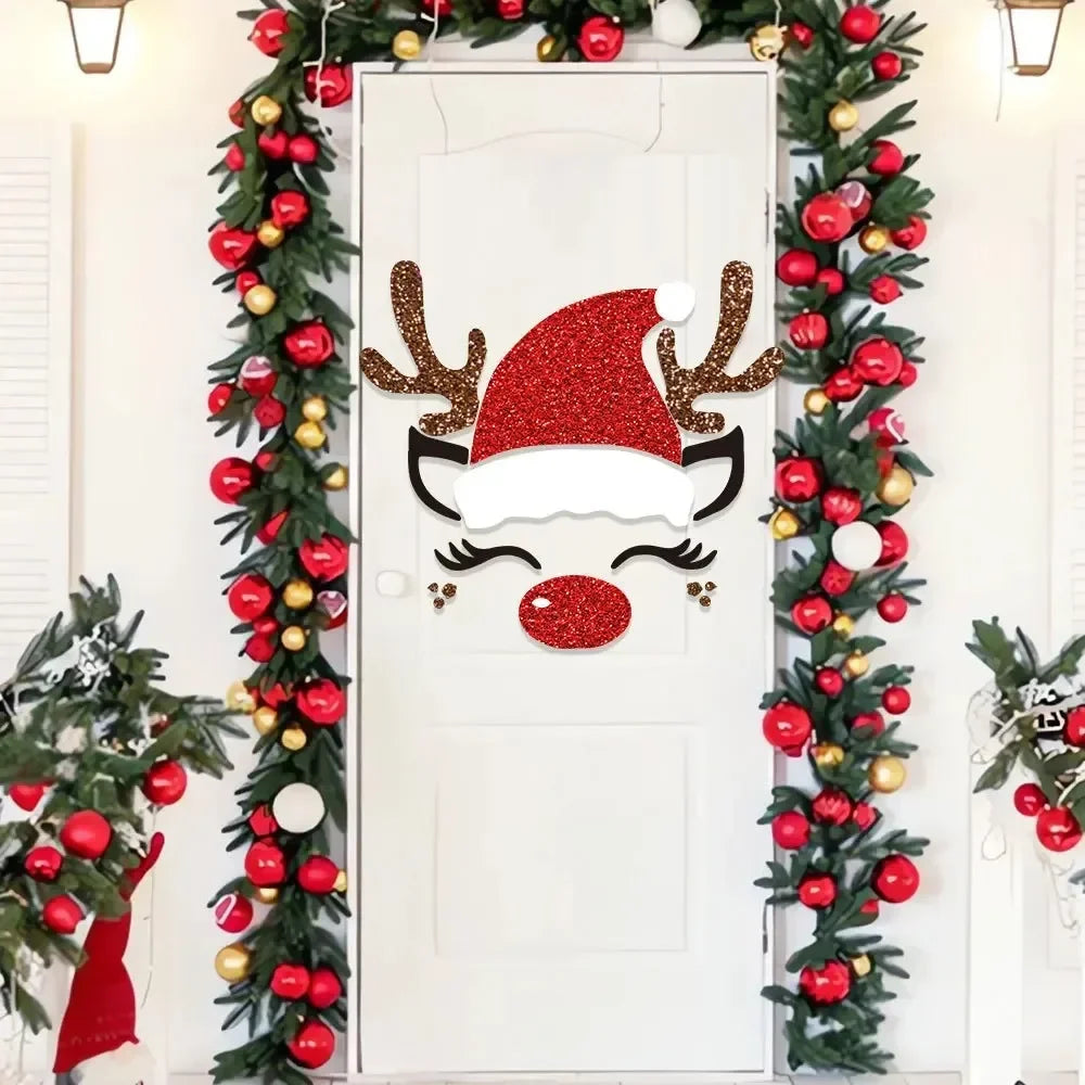 Weihnachts-Filzaufkleber für Türen und Fenster – festliche Dekoration für Zuhause - - Weihnachts-Filzaufkleber für Türen und Fenster – festliche Dekoration für Zuhause - €25 - Concept Neurenberg