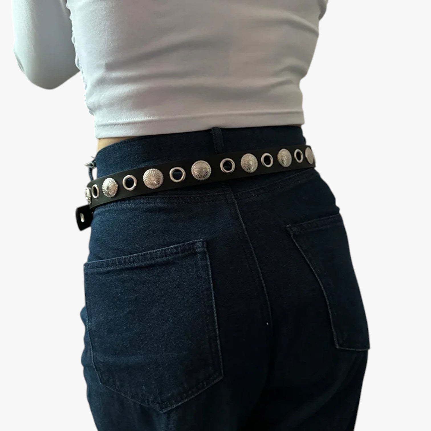 Belen | Unisex Leder-Punk-Gürtel mit Nieten