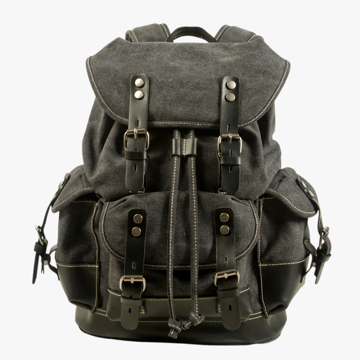 Conor | Rucksack für Trekking aus Stoff und Leder mit Großem Fassungsvermögen