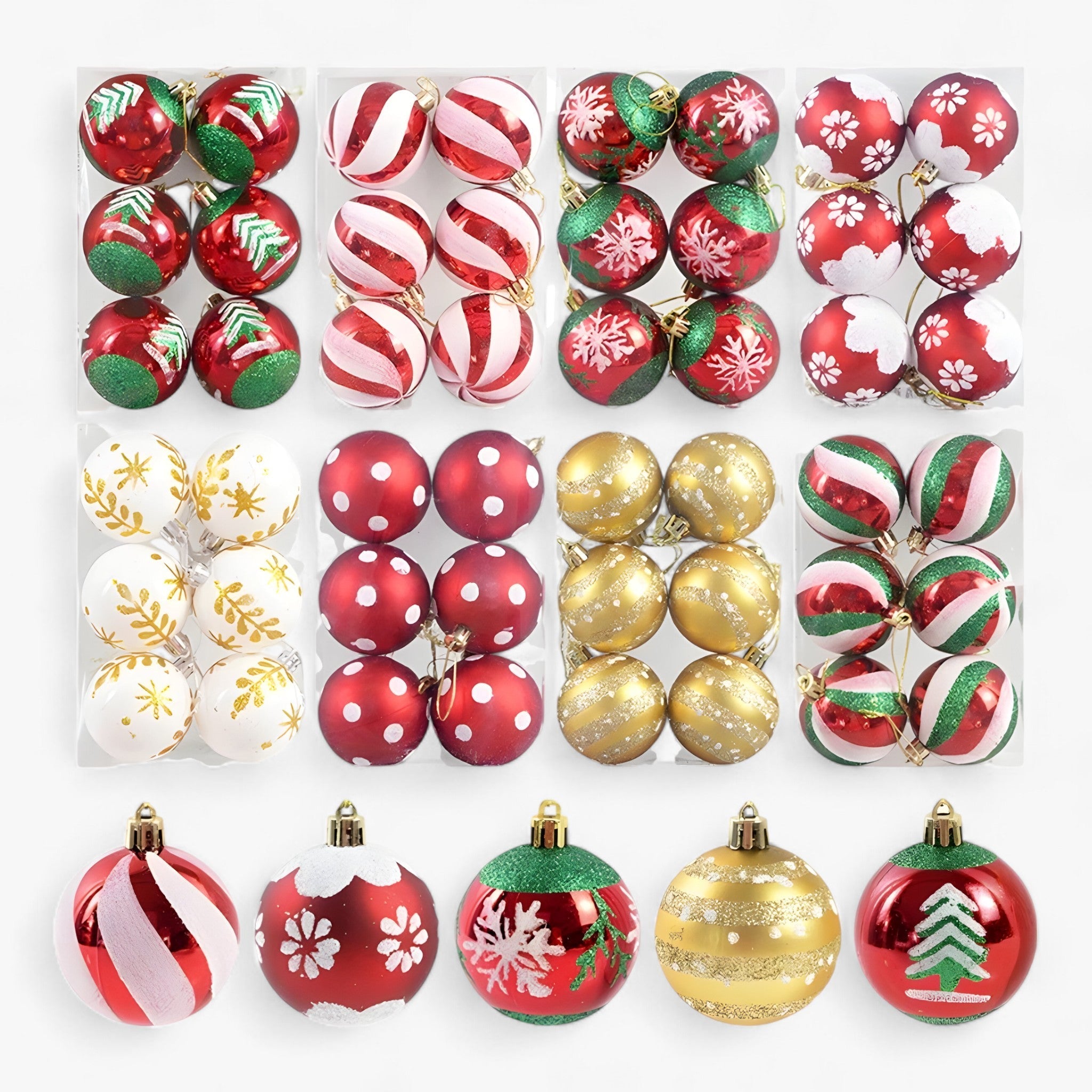 Weihnachten | 6 Stück Weihnachtskugeln – ideale Dekorationen für den Baum - - Weihnachten | 6 Stück Weihnachtskugeln – ideale Dekorationen für den Baum - €25 - Concept Düsseldorf