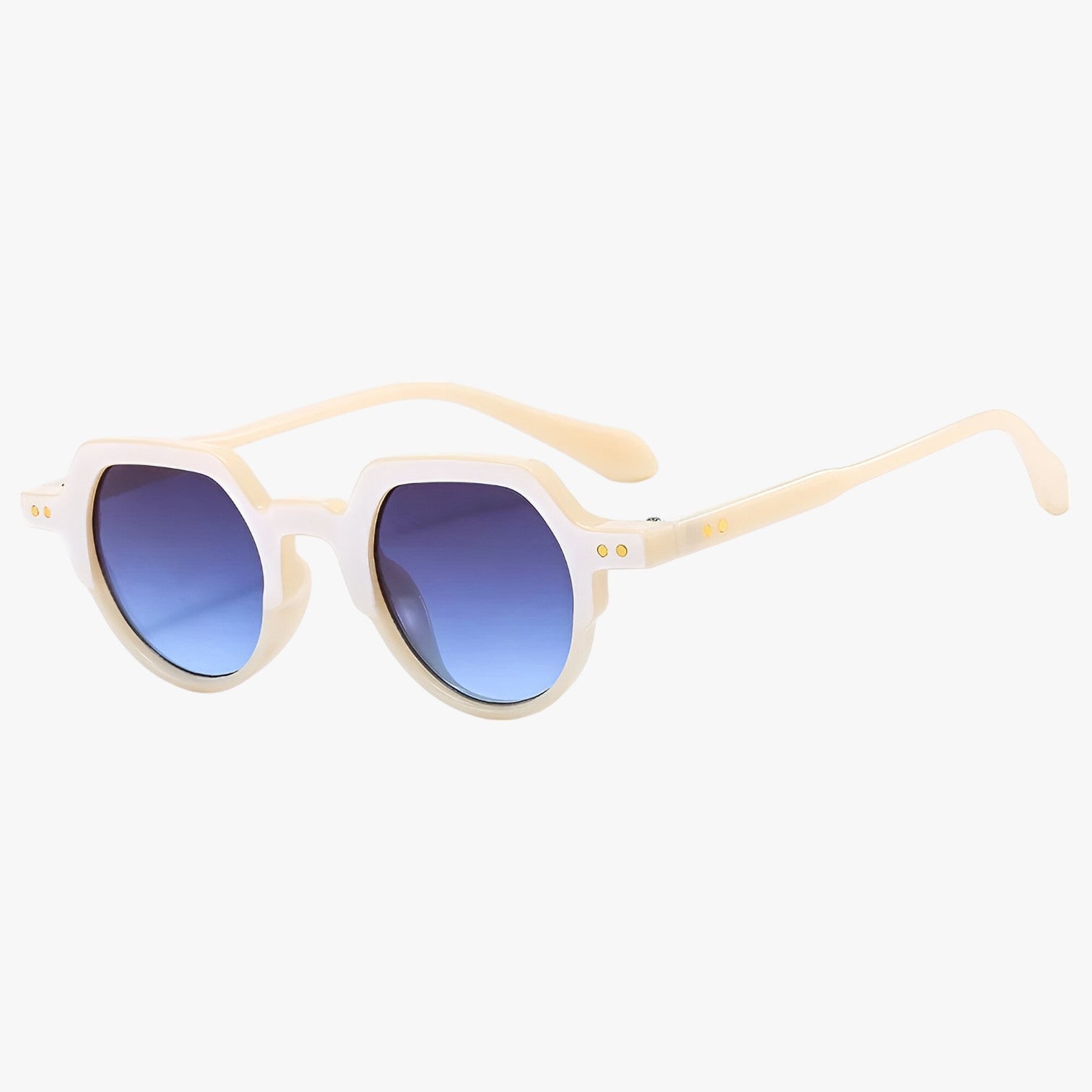 Eden | Sonnenbrille Punk UV400 Unregelmäßiges Retro-Design mit Ozeanischen Gläsern