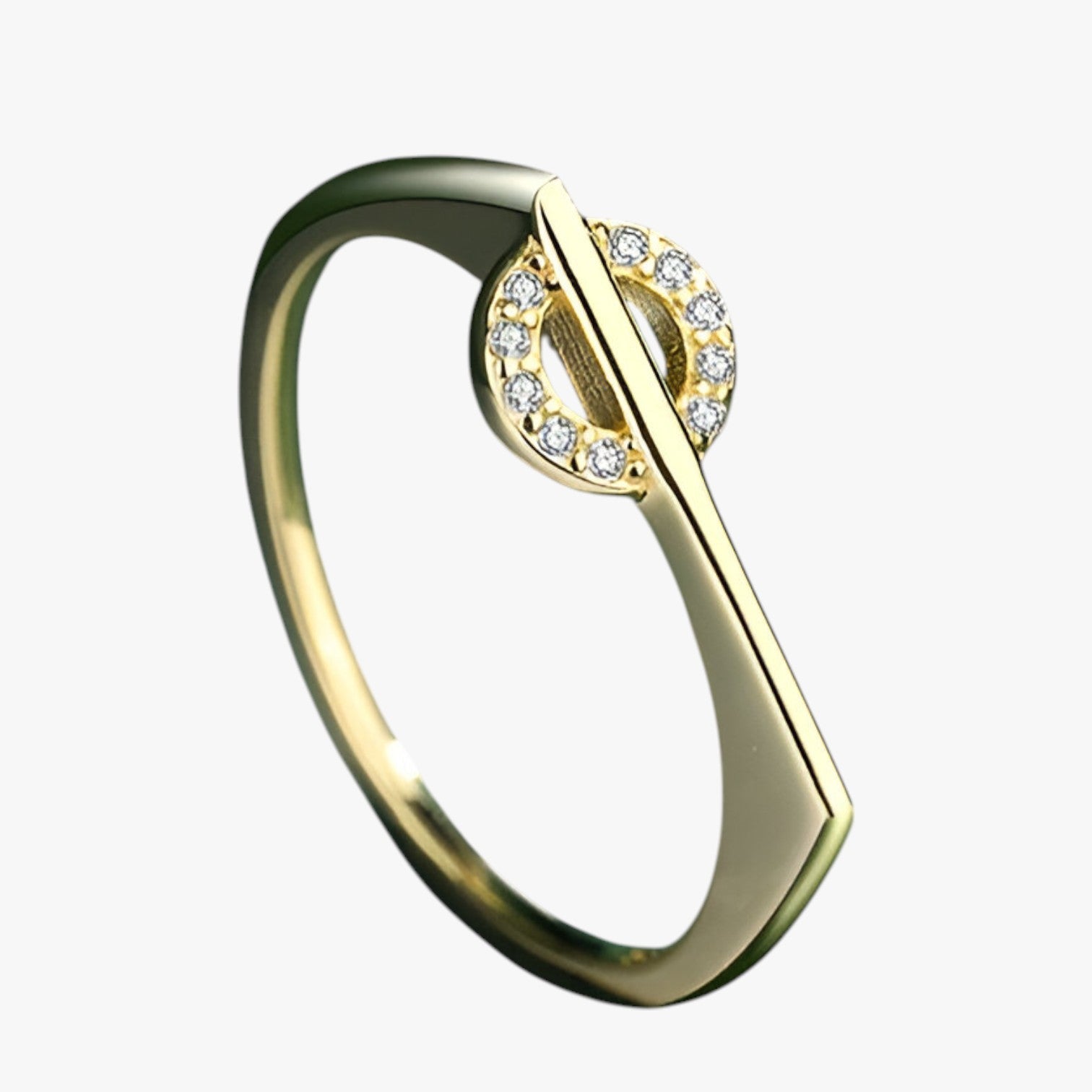 Giselle | Kreative Paarringe aus Silber und Gold mit Diamanten