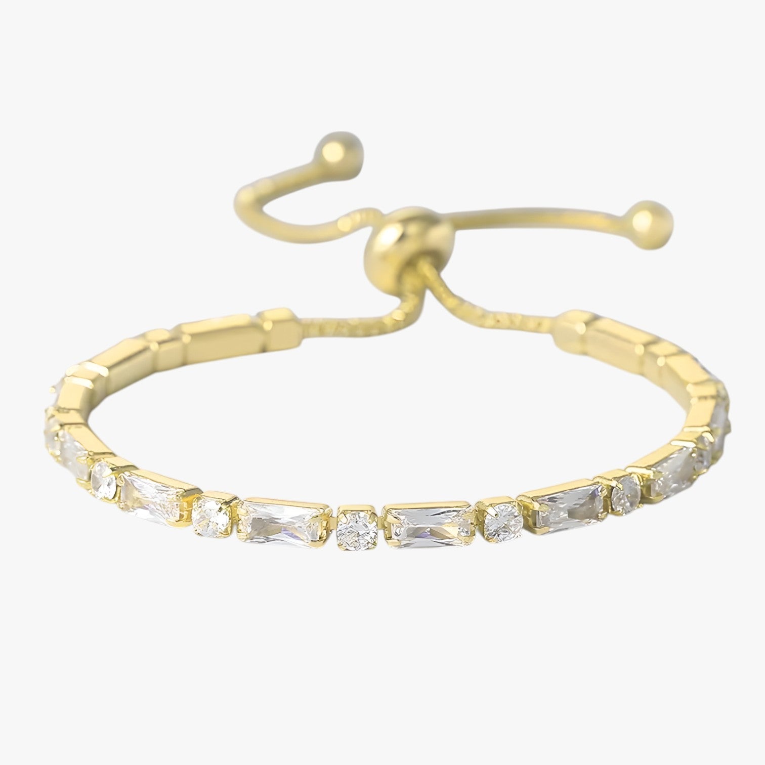 Valerie | Geometrisches Armband Roségold mit Zirkonia Elegantes Geschenk für Damen